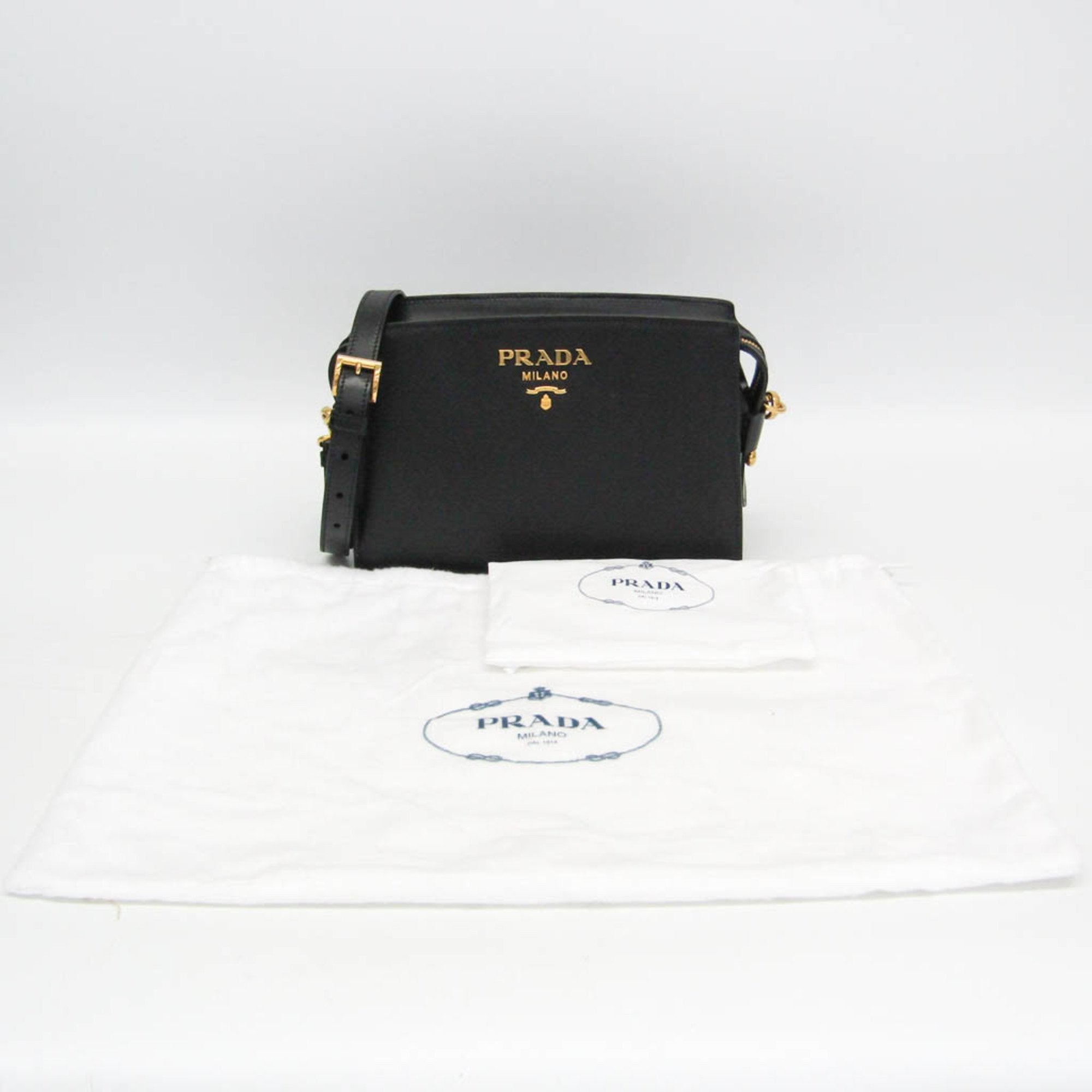 PDA 9Y19AU PELLETTERIA Women's Leather Shoulder Bag Black