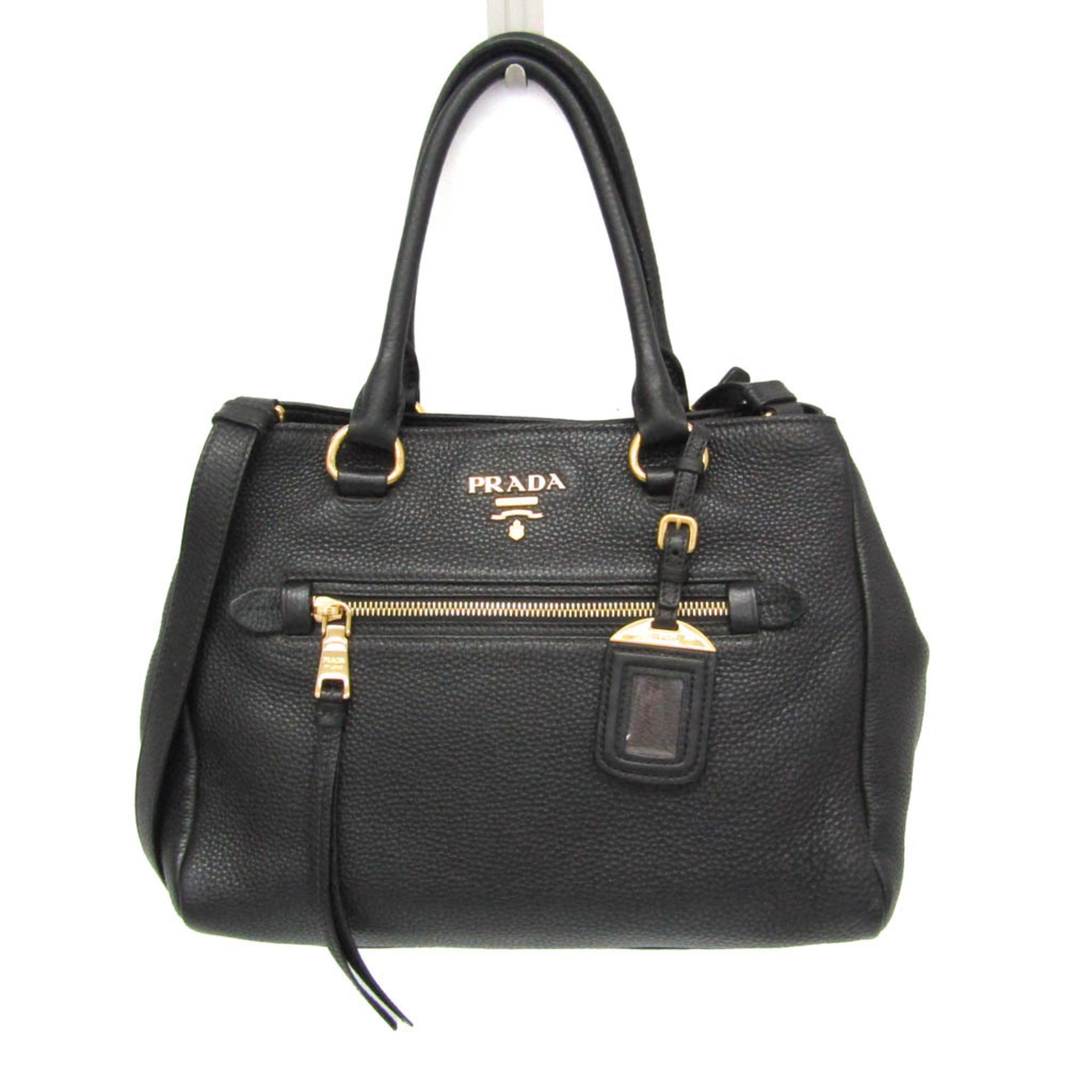 PDA VITELLO PHENIX 1BG044 Women's Leather Handbag,Shoulder Bag Black