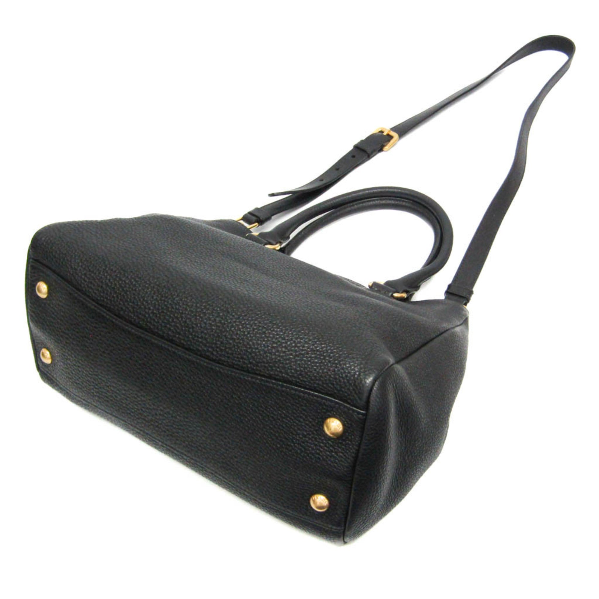 PDA VITELLO PHENIX 1BG044 Women's Leather Handbag,Shoulder Bag Black