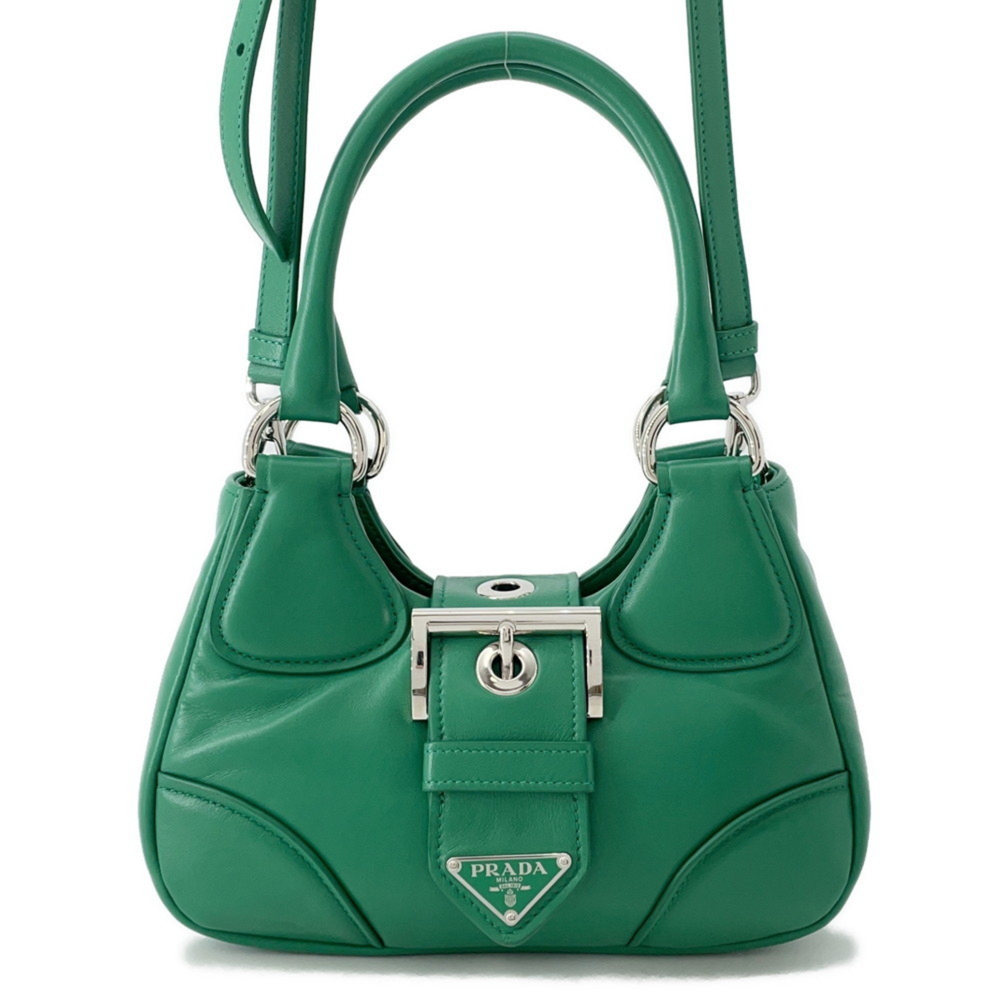 PDA Re-Edition 2002 Moon Padded Nappa Leather Handbag 1BA381 PRADA 2-Way