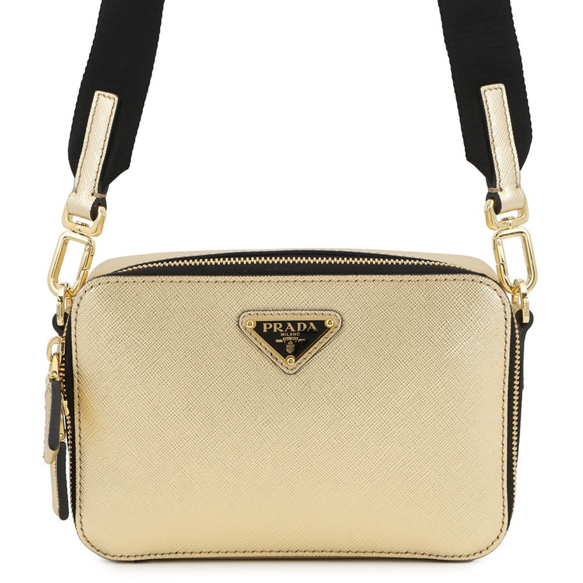 PDA Triangle Brick Saffiano Leather Shoulder Bag 2VH070 PRADA