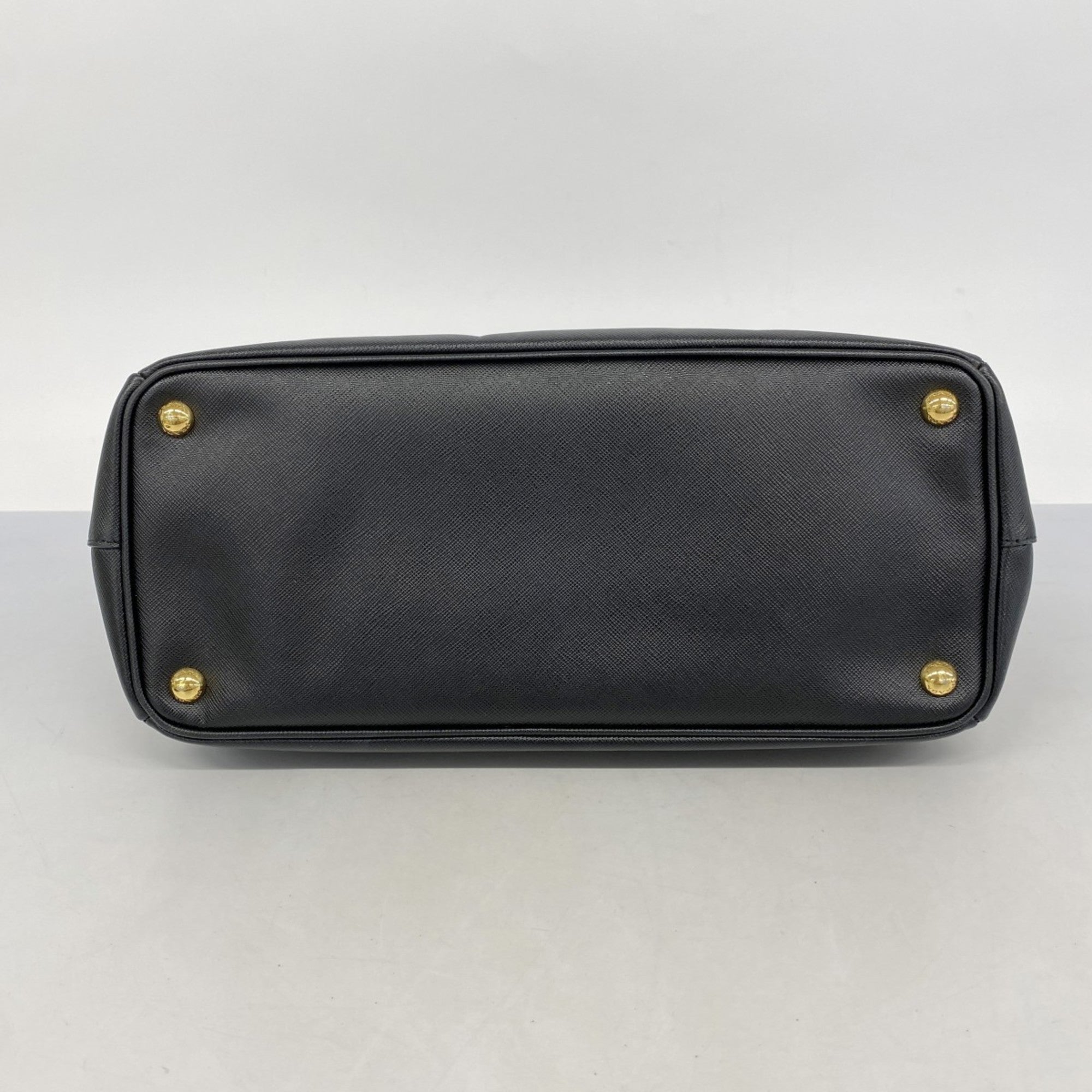 PDA Saffiano Leather Handbag, Black, 2-Way Bag, Women's, P1765956