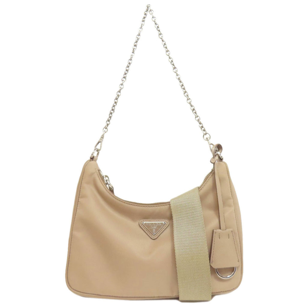 PDA Re-Edition 2005 Logo Hardware 2-Way Nylon Handbag for Women