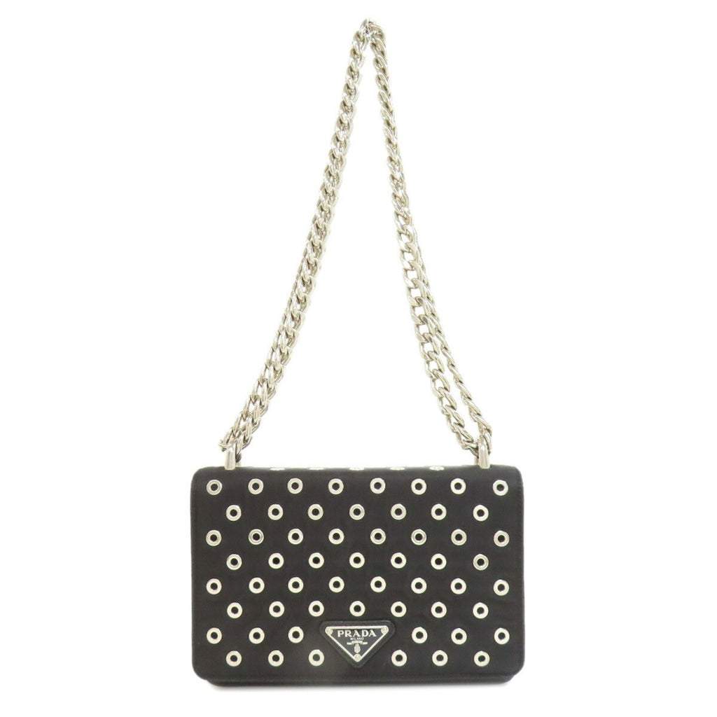 PDA Chain Shoulder Bag Calf Leather Women's PRADA