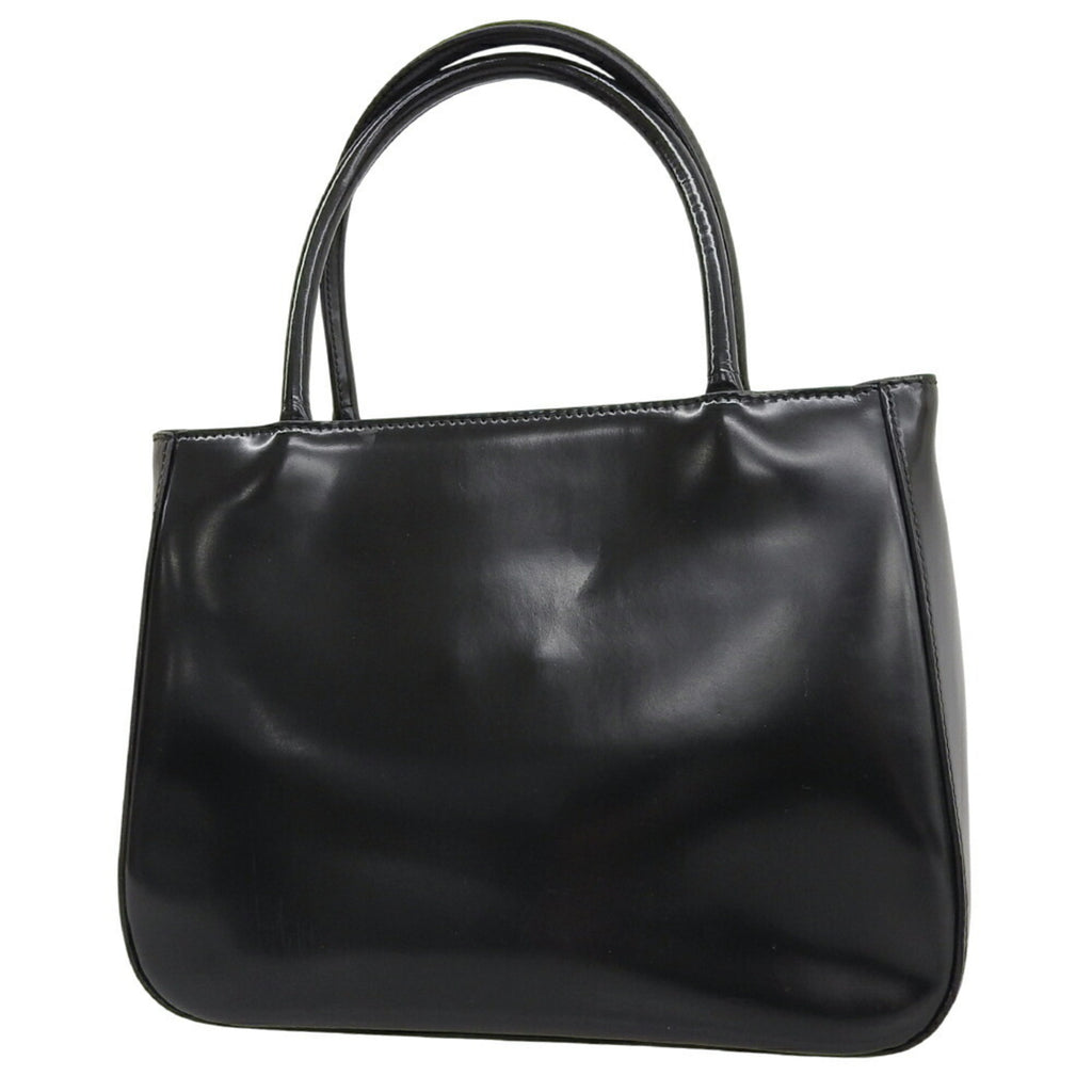 PDA SPAZZOLATO Triangle Bag in Black Leather (1BA320)