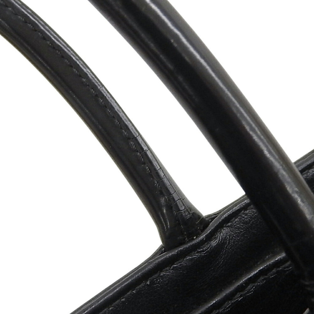 PDA SPAZZOLATO Triangle Bag in Black Leather (1BA320)