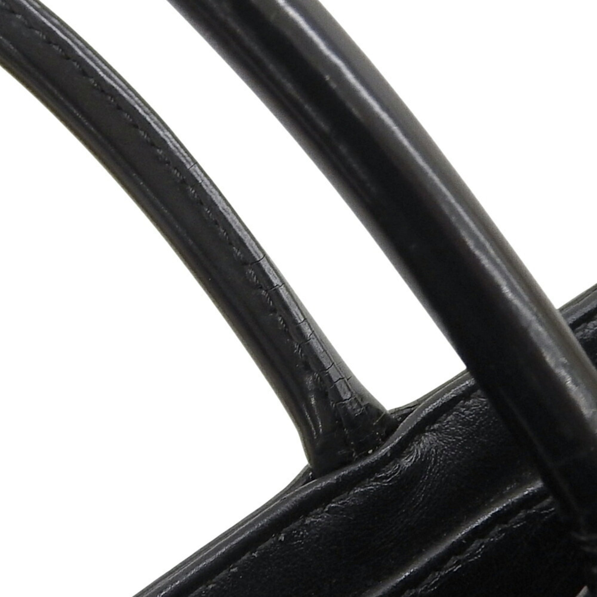 PDA SPAZZOLATO Triangle Bag in Black Leather (1BA320)