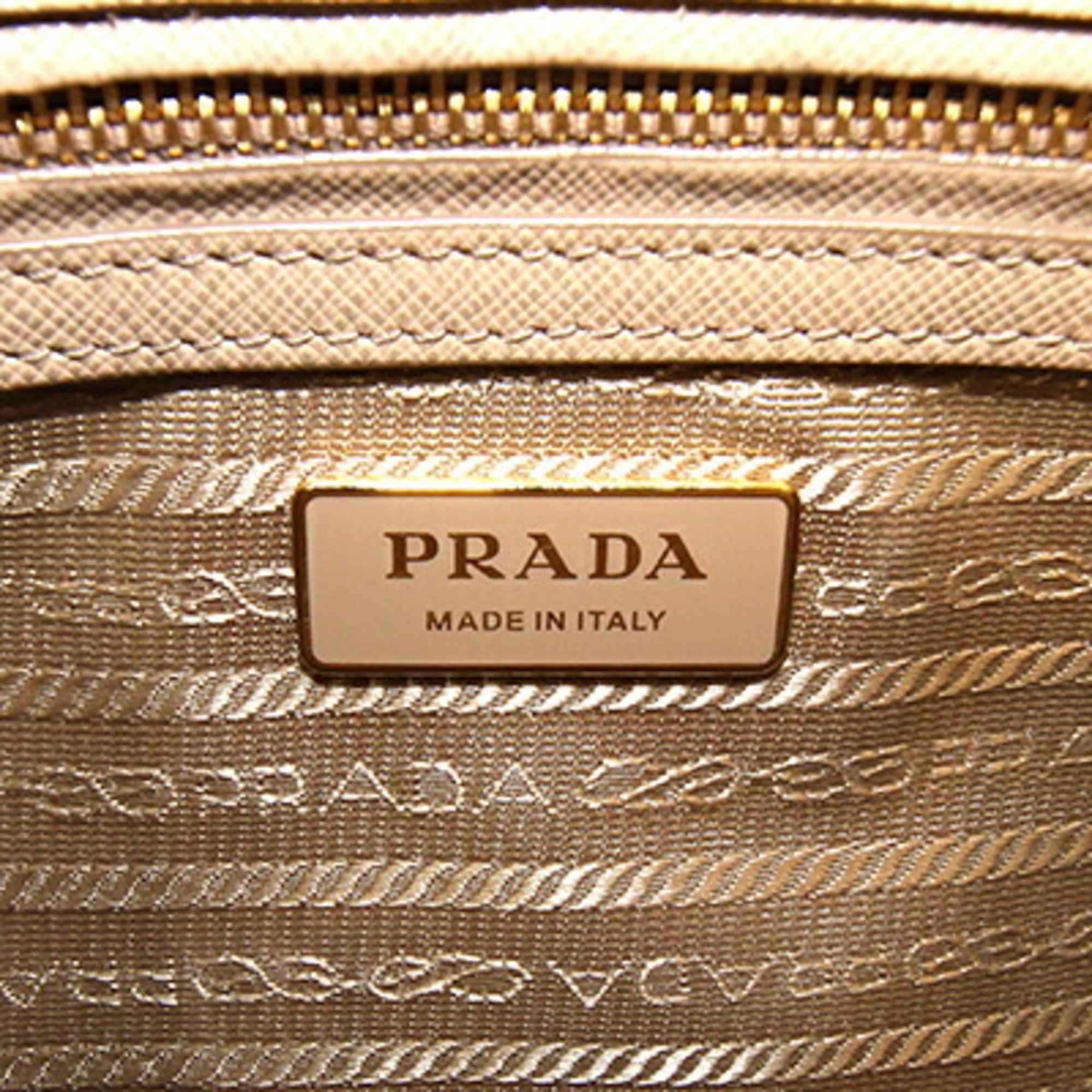 PDA Galleria handbag 1BA863 beige leather shoulder bag/crossbody bag for women.