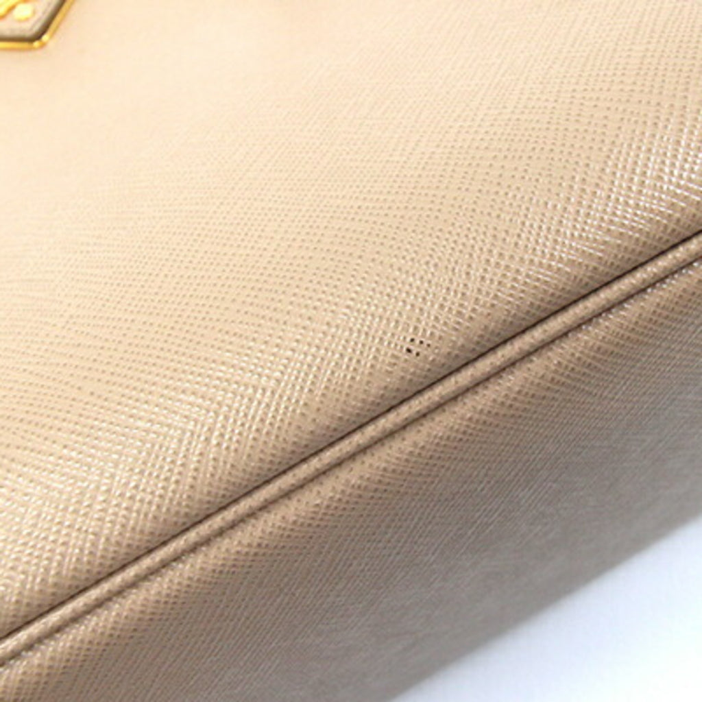 PDA Galleria handbag 1BA863 beige leather shoulder bag/crossbody bag for women.