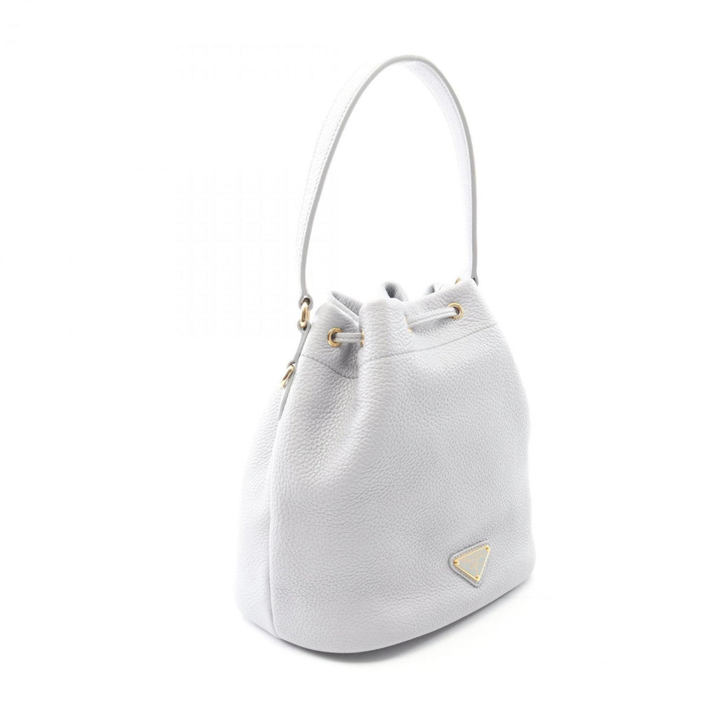 PDA PRADA Bucket Bag Handbag Leather Women's Purple