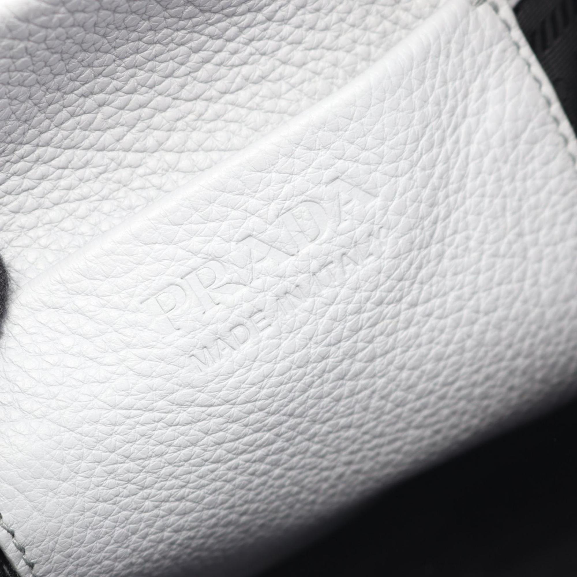 PDA PRADA Bucket Bag Handbag Leather Women's Purple