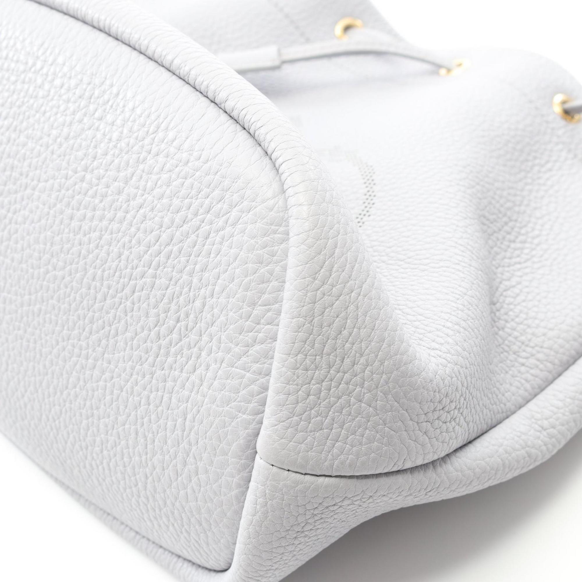 PDA PRADA Bucket Bag Handbag Leather Women's Purple