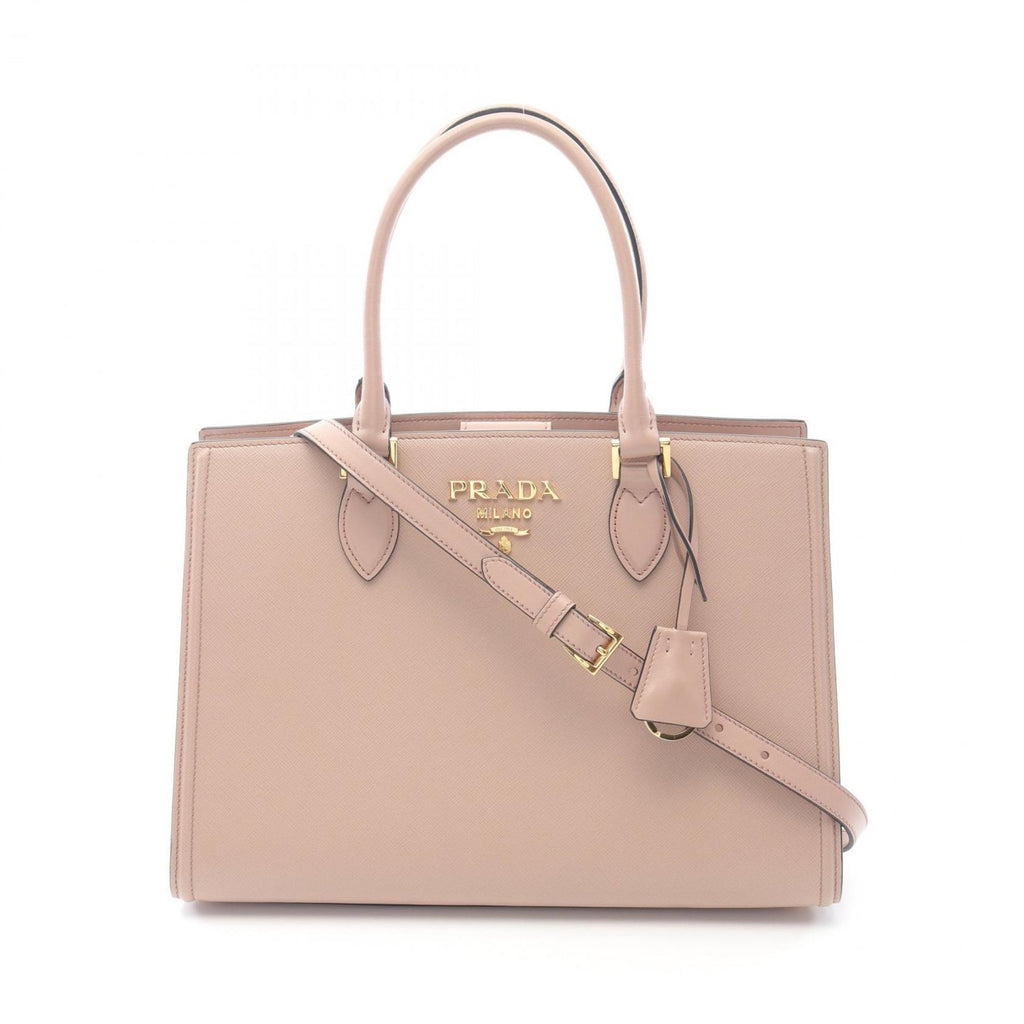 PDA Saffiano Leather Handbag, Women's, Pink, 1BA228