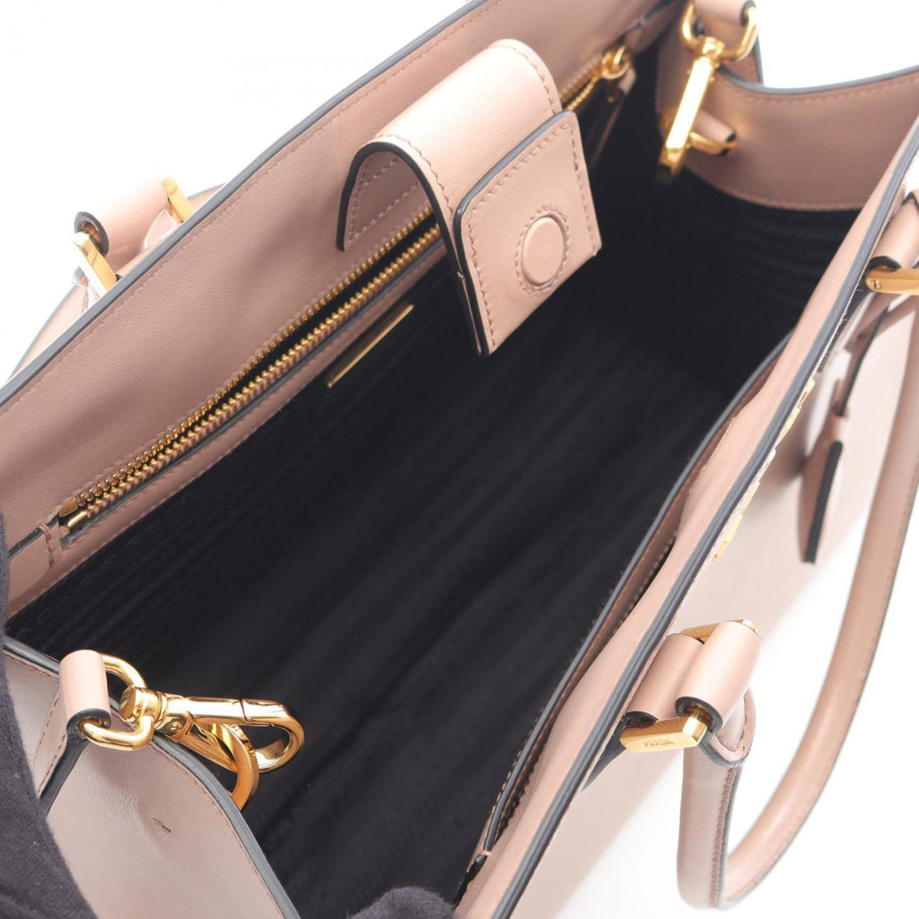 PDA Saffiano Leather Handbag, Women's, Pink, 1BA228