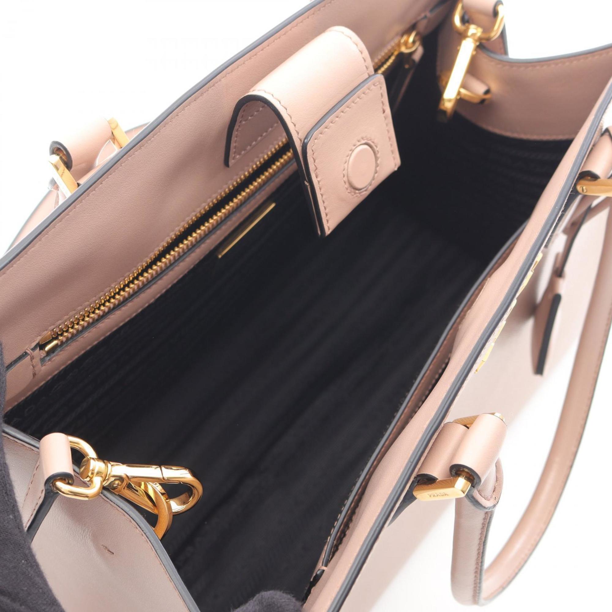 PDA Saffiano Leather Handbag, Women's, Pink, 1BA228