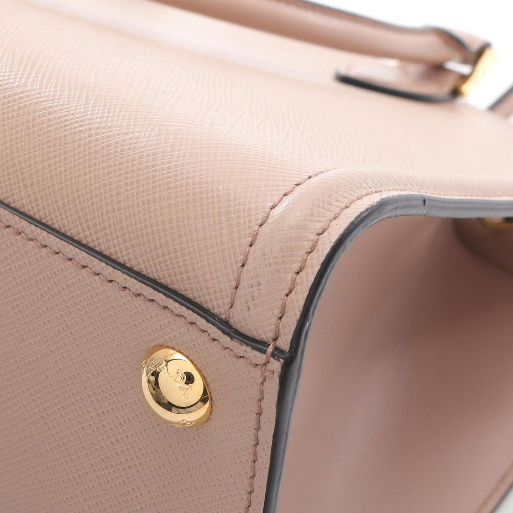 PDA Saffiano Leather Handbag, Women's, Pink, 1BA228