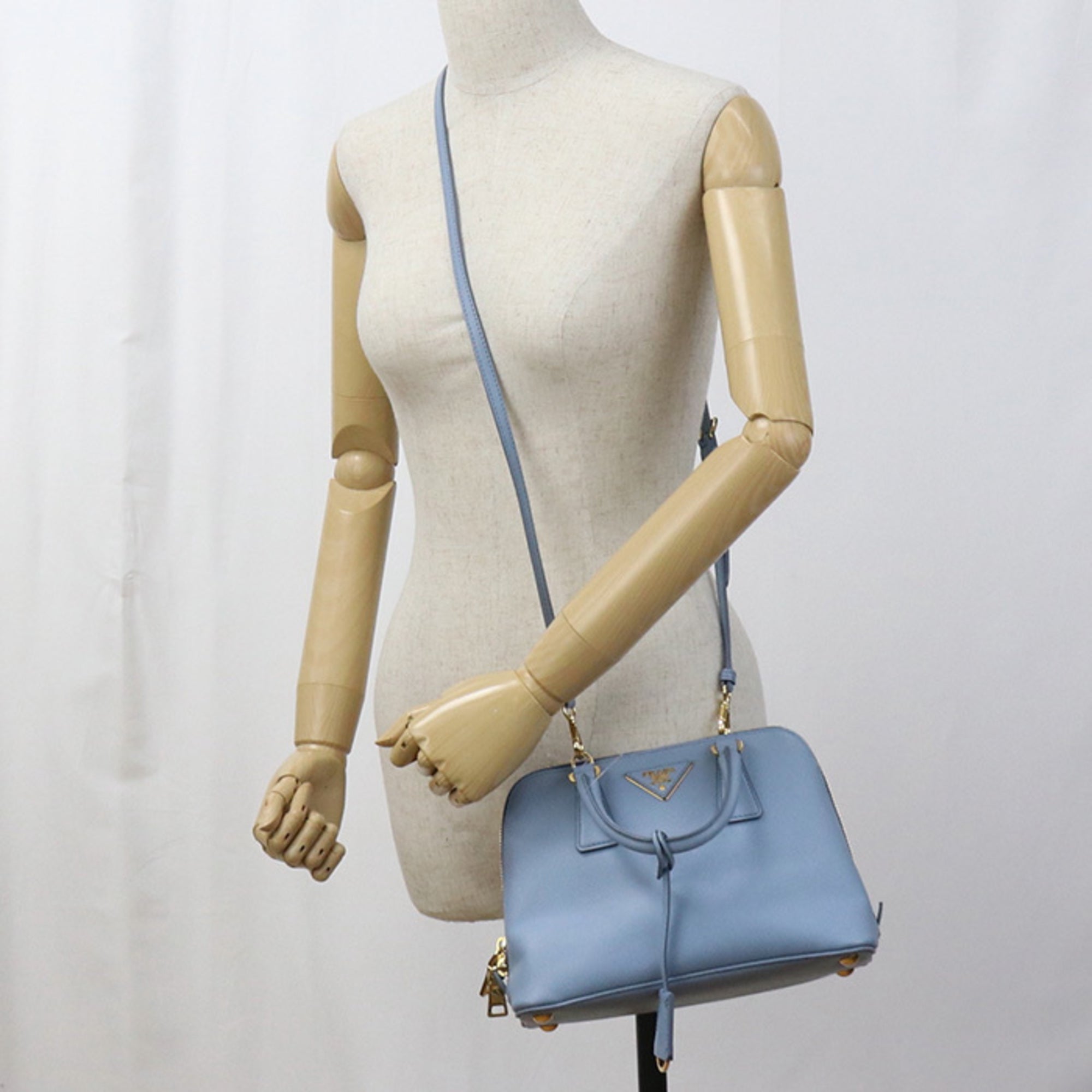 PDA Prada Handbag PR92487 BL0838 2WAY Women's Blue