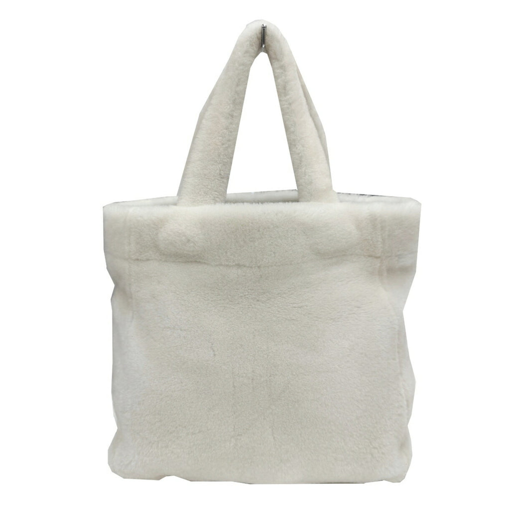 PDA Lettering Terry Tote Bag 1BG374 White/Black Shoulder Bag/Handbag/Tote for Women