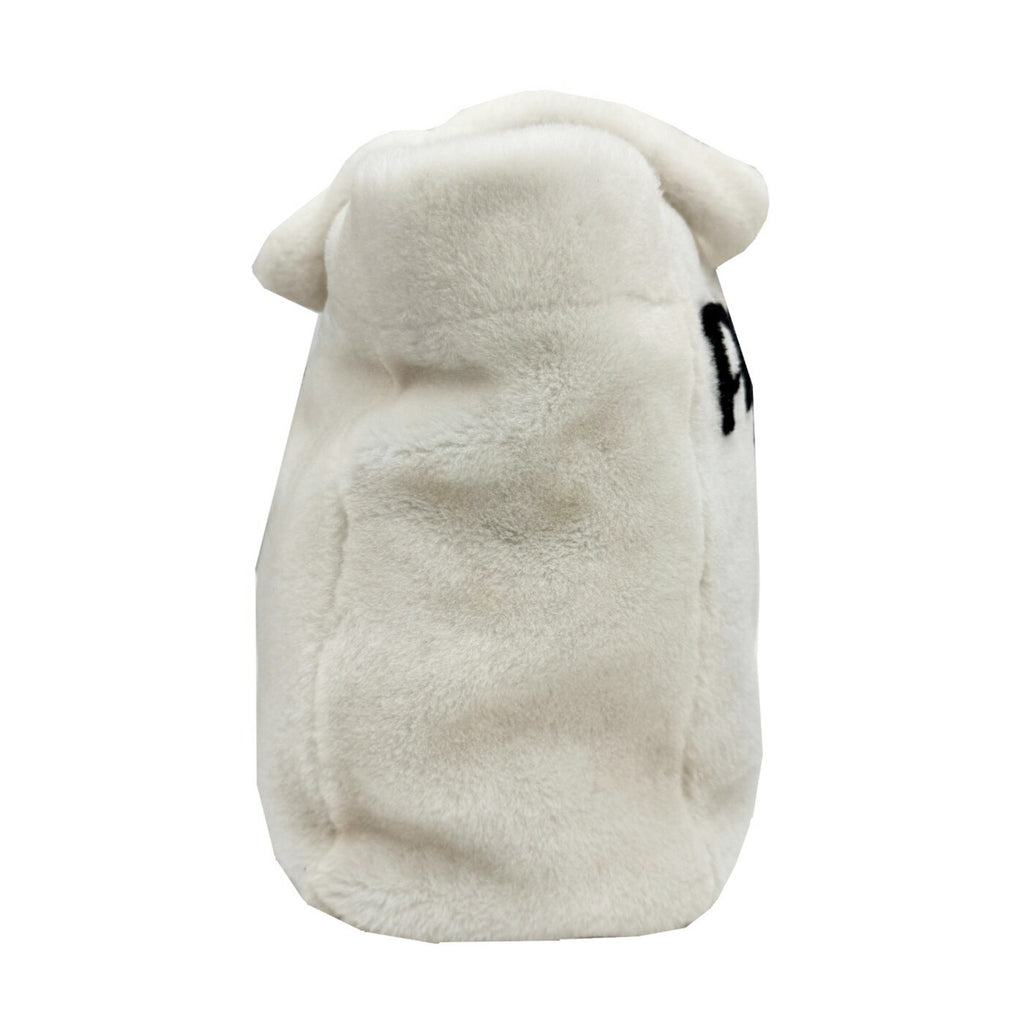 PDA Lettering Terry Tote Bag 1BG374 White/Black Shoulder Bag/Handbag/Tote for Women