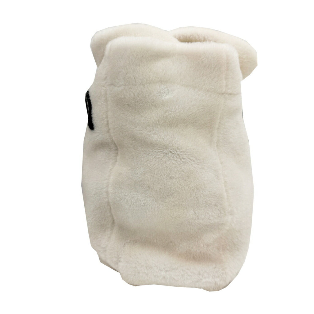 PDA Lettering Terry Tote Bag 1BG374 White/Black Shoulder Bag/Handbag/Tote for Women