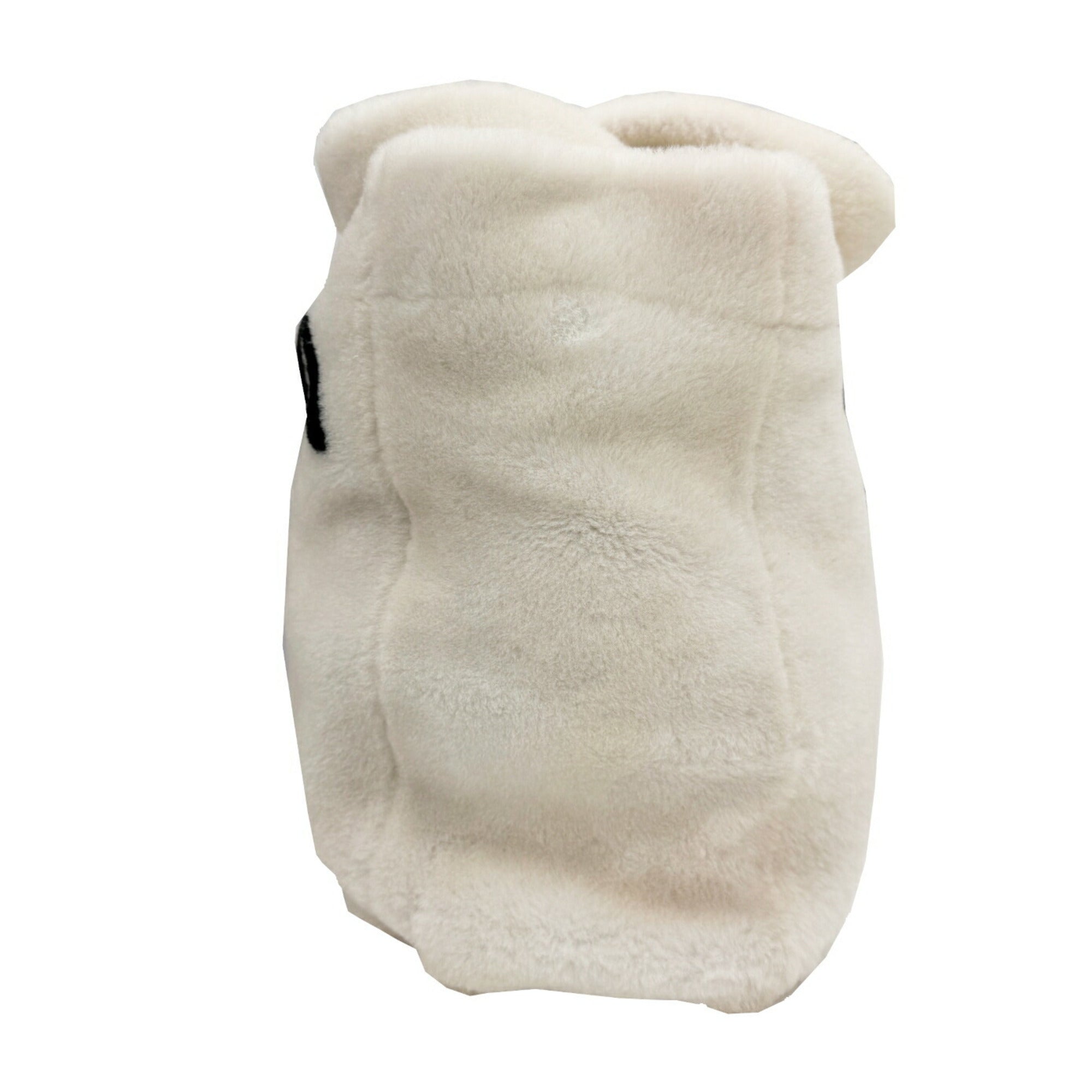 PDA Lettering Terry Tote Bag 1BG374 White/Black Shoulder Bag/Handbag/Tote for Women