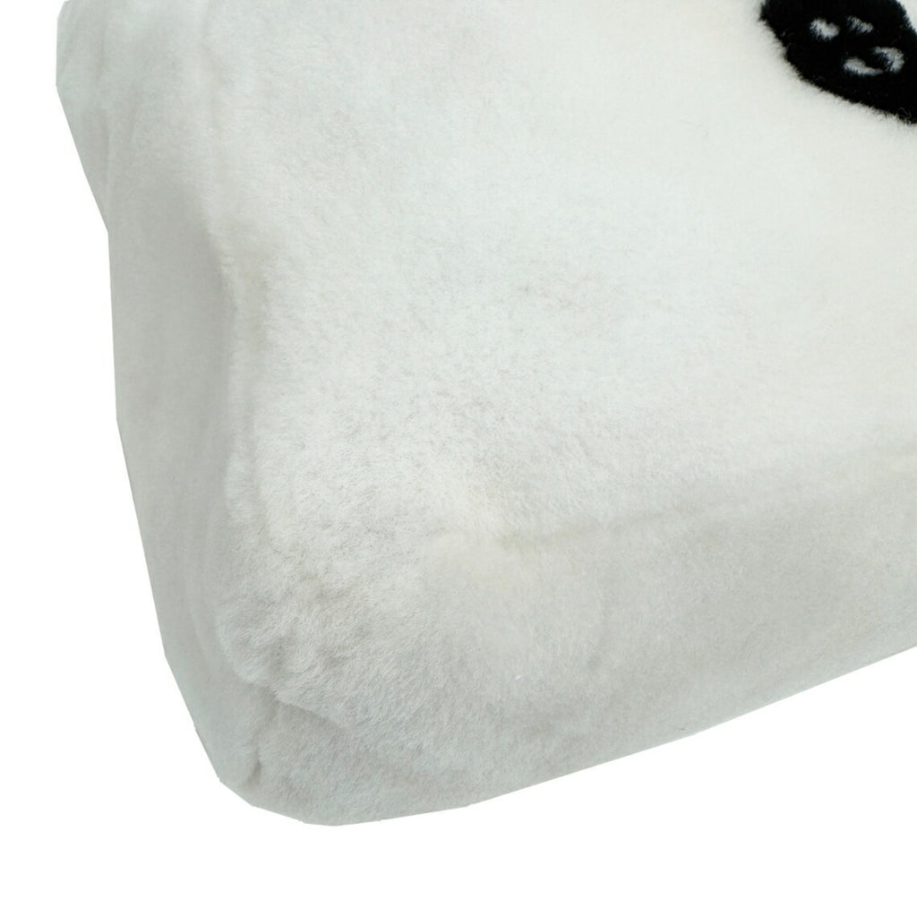 PDA Lettering Terry Tote Bag 1BG374 White/Black Shoulder Bag/Handbag/Tote for Women