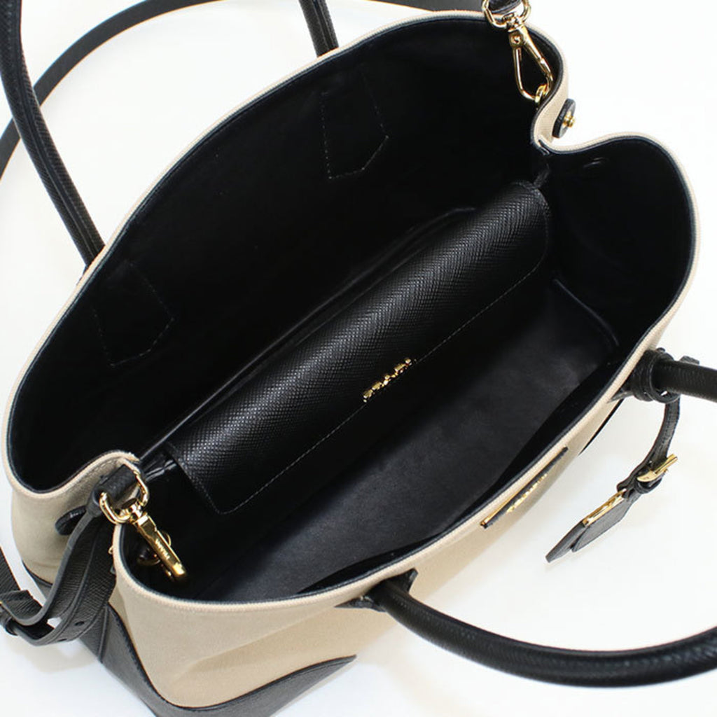 PDA Prada Tote Bag BN2887 Canapa 2-Way Women's Beige