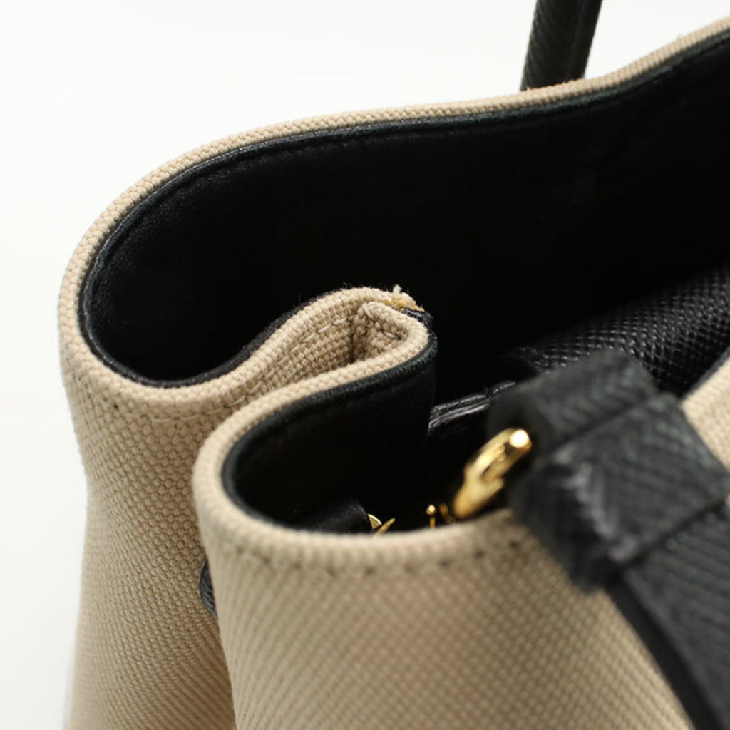 PDA Prada Tote Bag BN2887 Canapa 2-Way Women's Beige