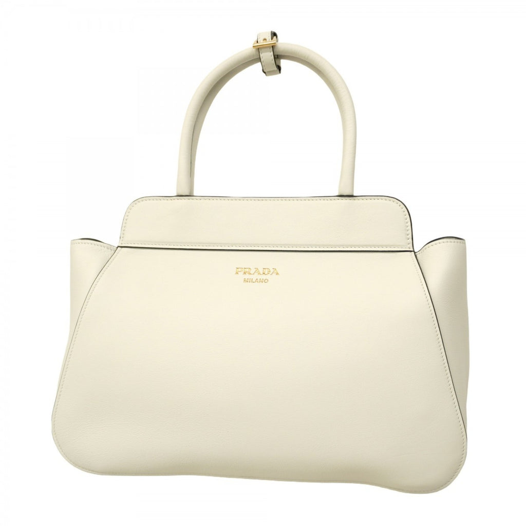 PDA handbag leather white women's