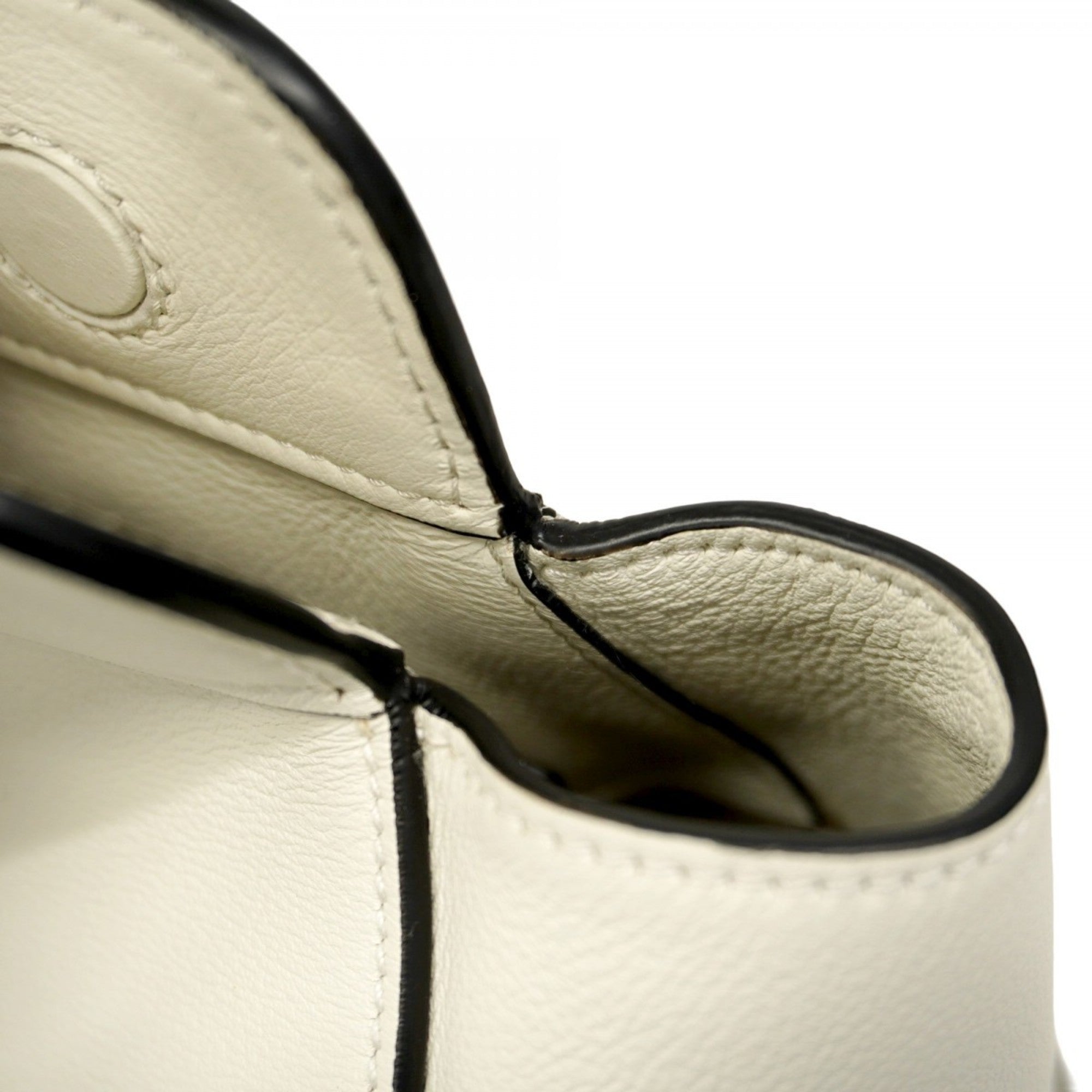 PDA handbag leather white women's