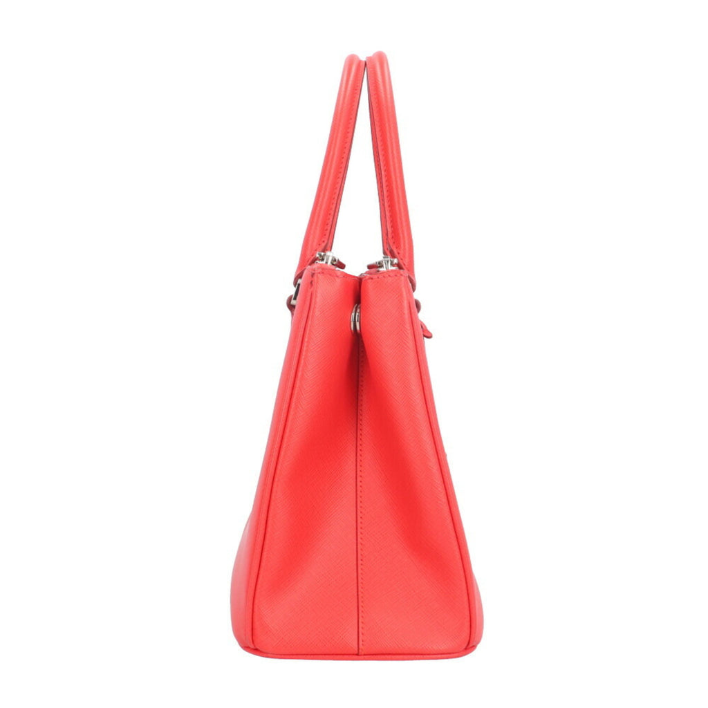 PDA Saffiano Shoulder Bag, Leather, Red, Women's, PRADA 2-Way