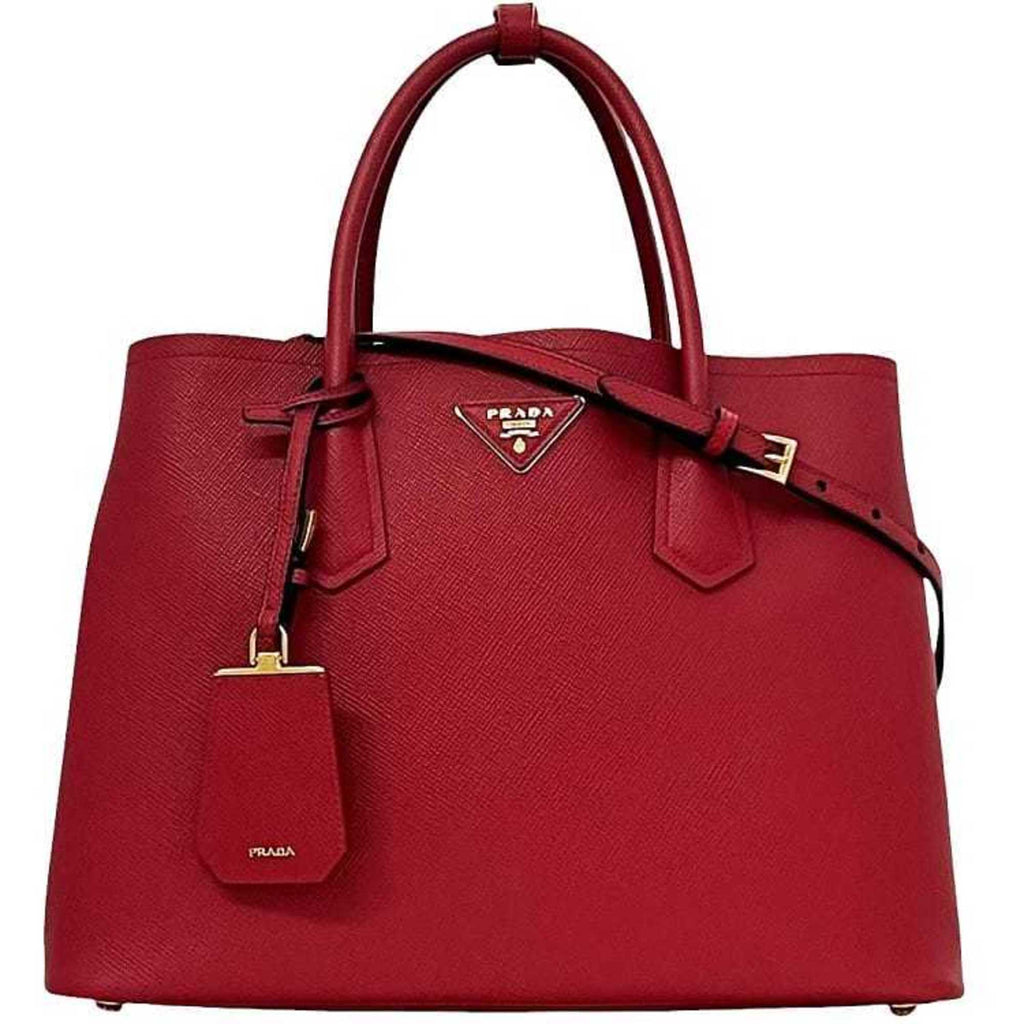 PDA 2-way bag f-24234 Red FUOCO CUIR BN2775 Saffiano leather 186 PRADA Triangle tote for women