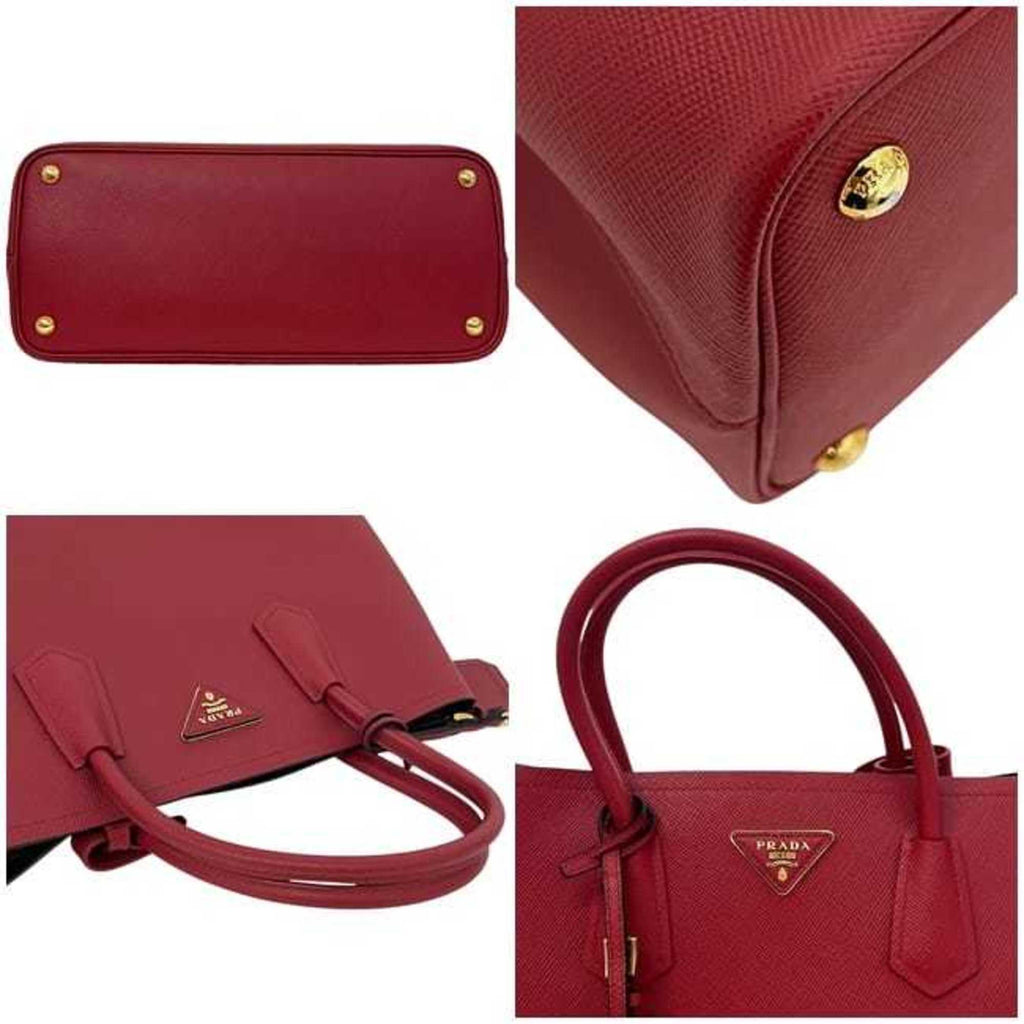 PDA 2-way bag f-24234 Red FUOCO CUIR BN2775 Saffiano leather 186 PRADA Triangle tote for women