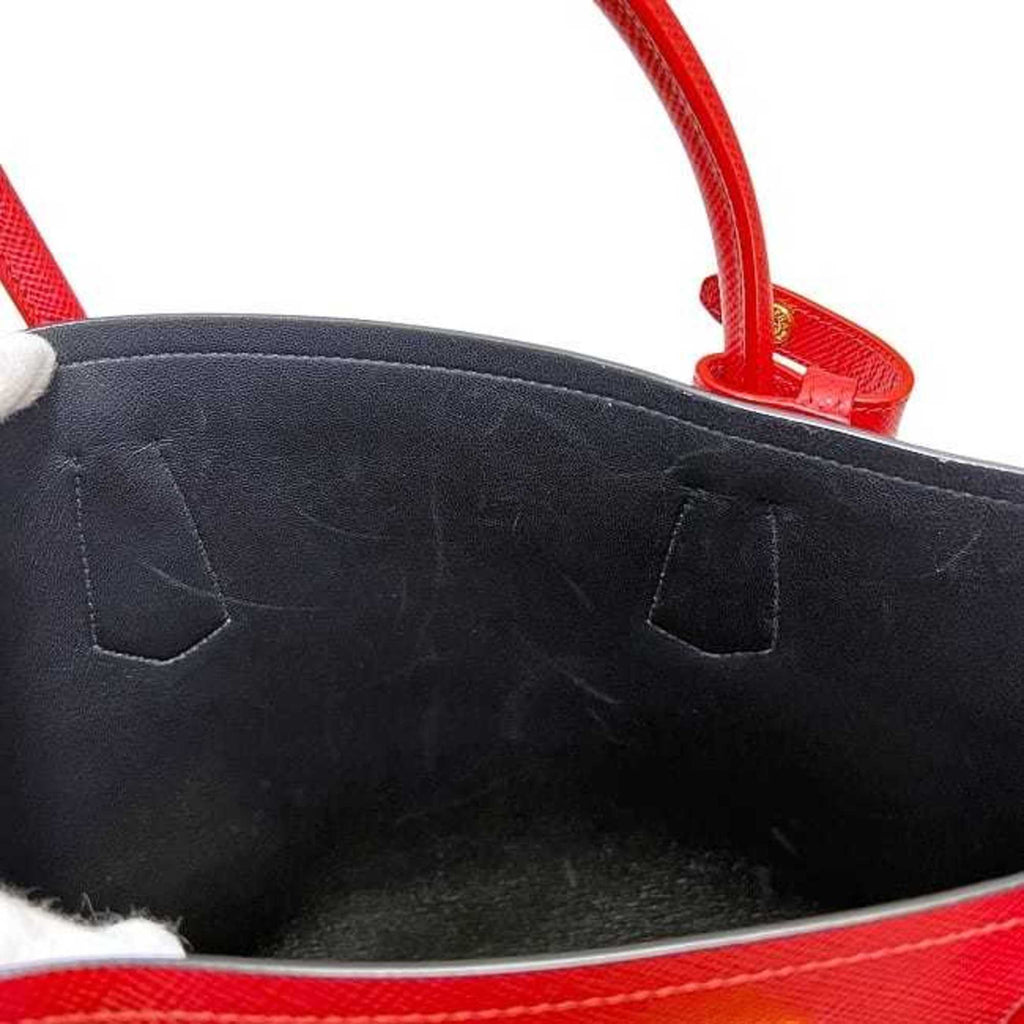 PDA 2-way bag f-24234 Red FUOCO CUIR BN2775 Saffiano leather 186 PRADA Triangle tote for women