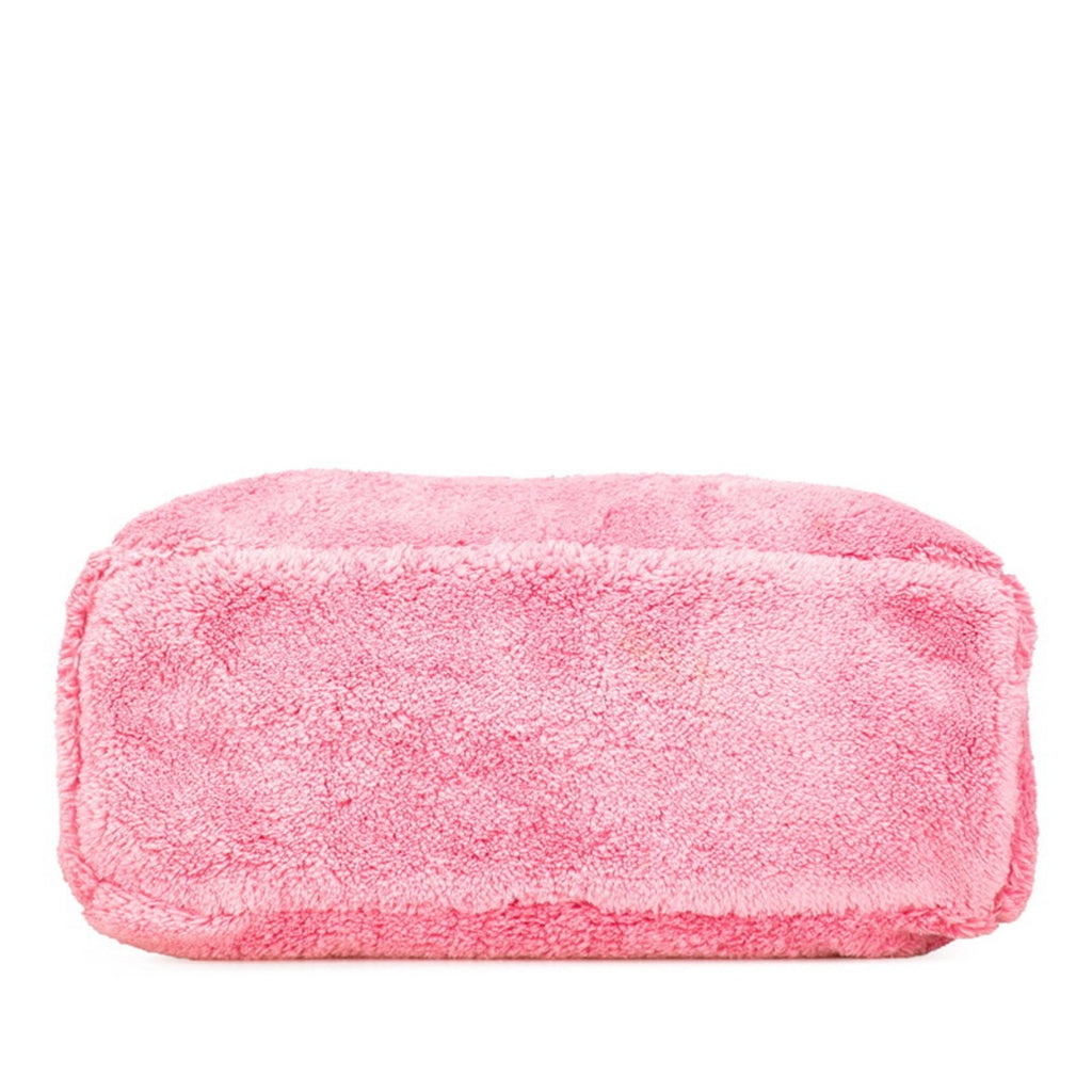 PDA Terry Logo Tote Bag 1BG130 Pink Pile Women's PRADA