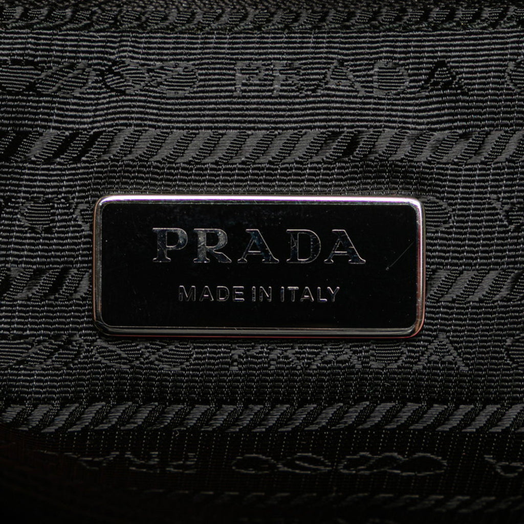 PDA Terry Logo Tote Bag 1BG130 Pink Pile Women's PRADA