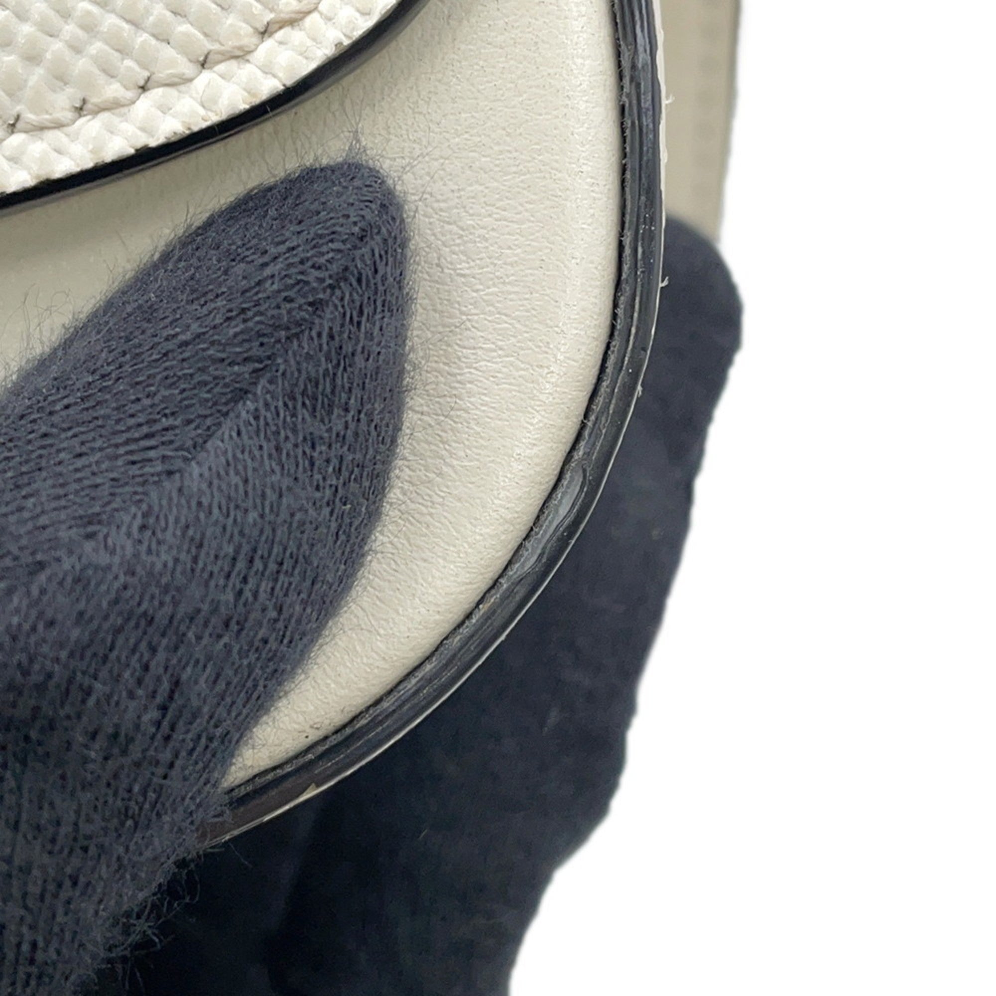 PDA Identity Shoulder Bag in Saffiano Leather (1BD249) White