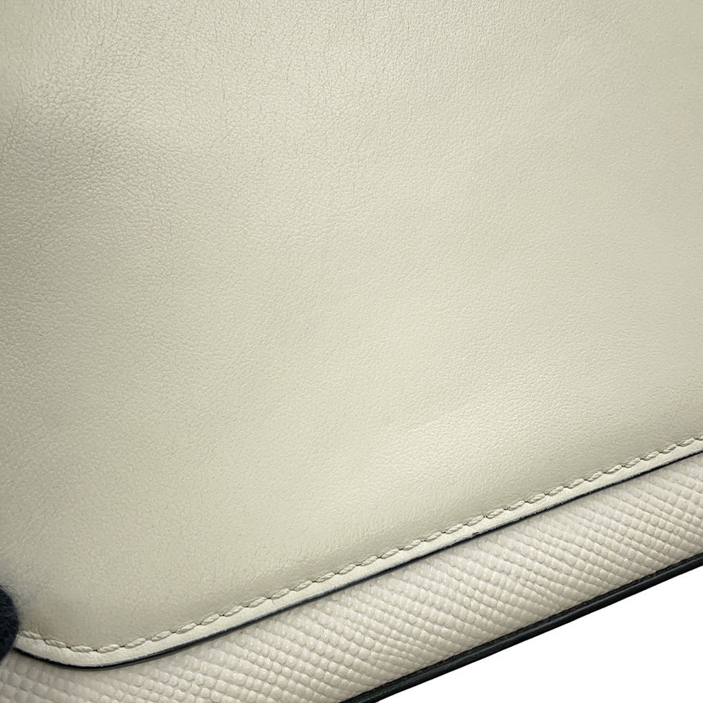 PDA Identity Shoulder Bag in Saffiano Leather (1BD249) White