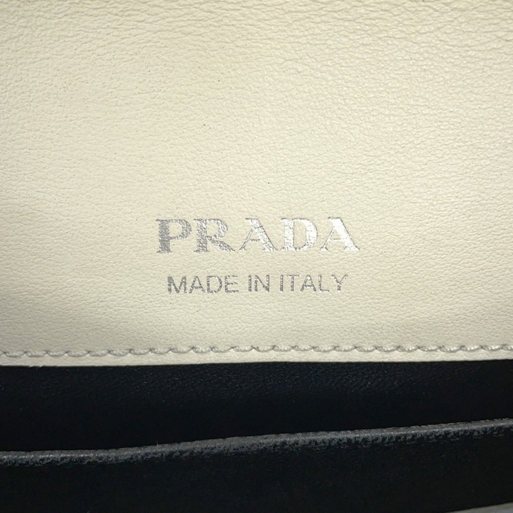 PDA Identity Shoulder Bag in Saffiano Leather (1BD249) White