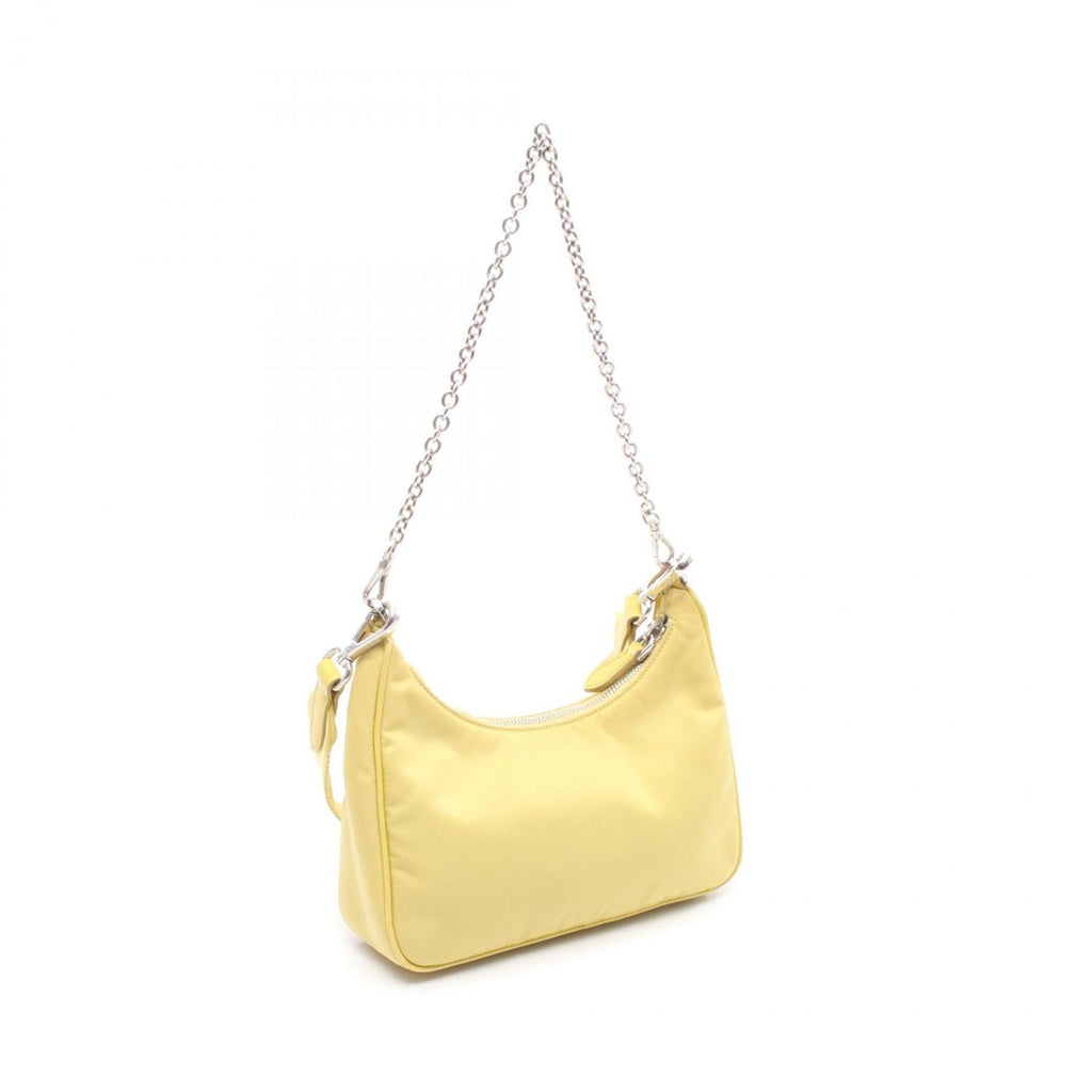 PDA Re-Edition 2005 Nylon Shoulder Bag for Women, Yellow