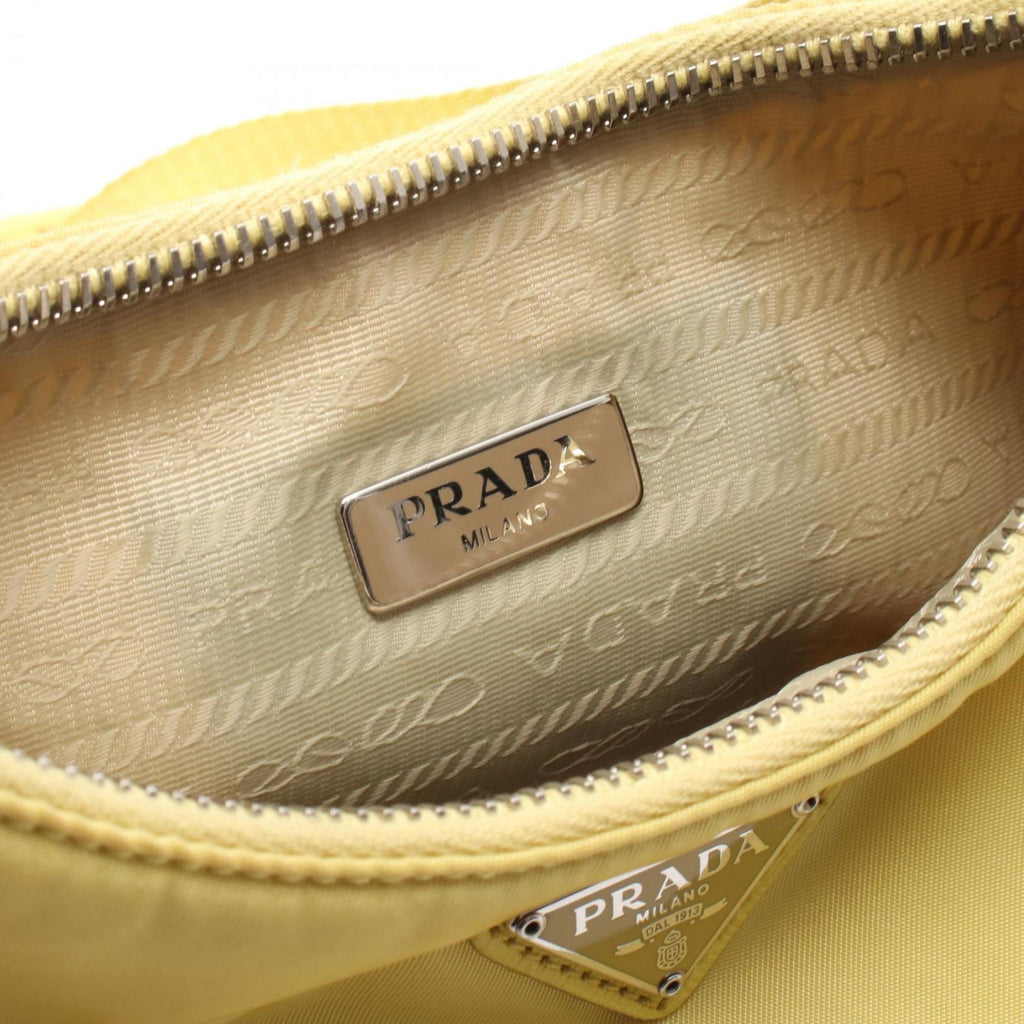 PDA Re-Edition 2005 Nylon Shoulder Bag for Women, Yellow