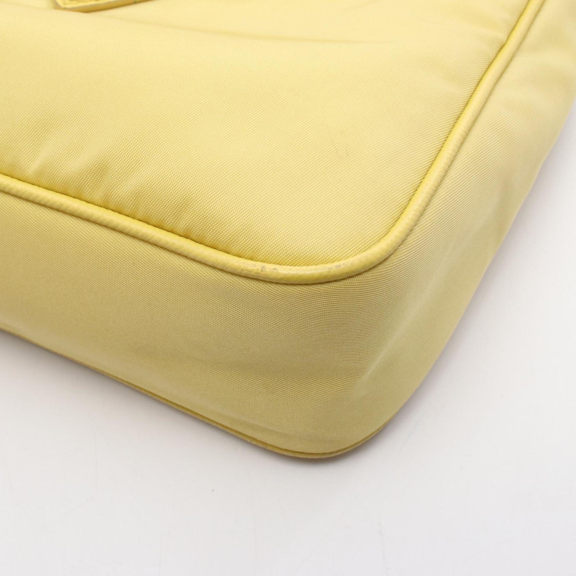 PDA Re-Edition 2005 Nylon Shoulder Bag for Women, Yellow