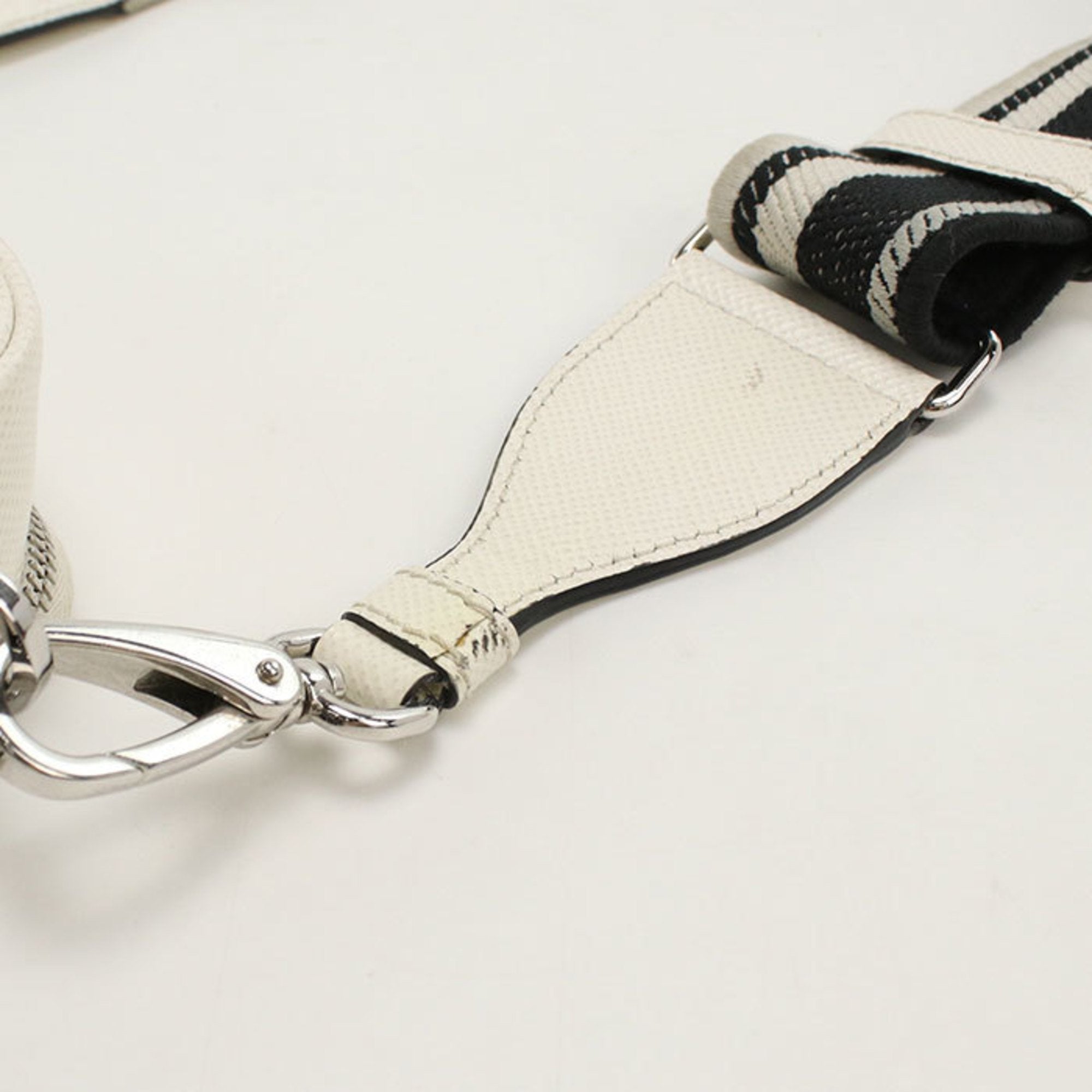 PDA Prada Saffiano Crossbody Shoulder Bag 2VH154 Men's White