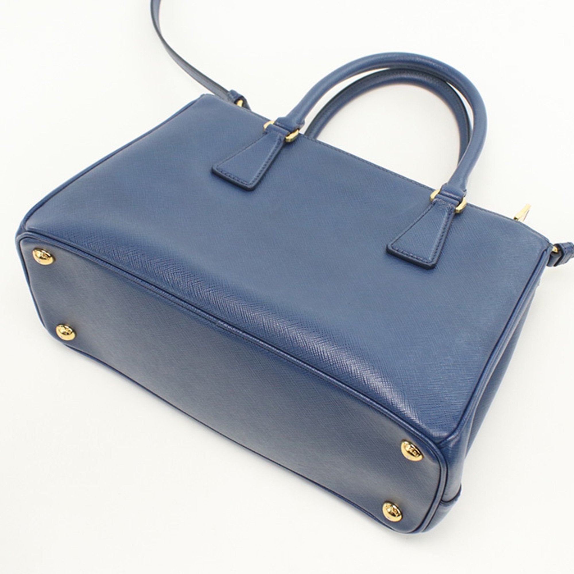 PDA Prada Tote Bag 1BA863 NZV F0016 2WAY Galleria Women's Blue