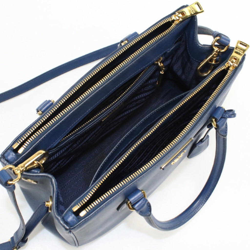 PDA Prada Tote Bag 1BA863 NZV F0016 2WAY Galleria Women's Blue