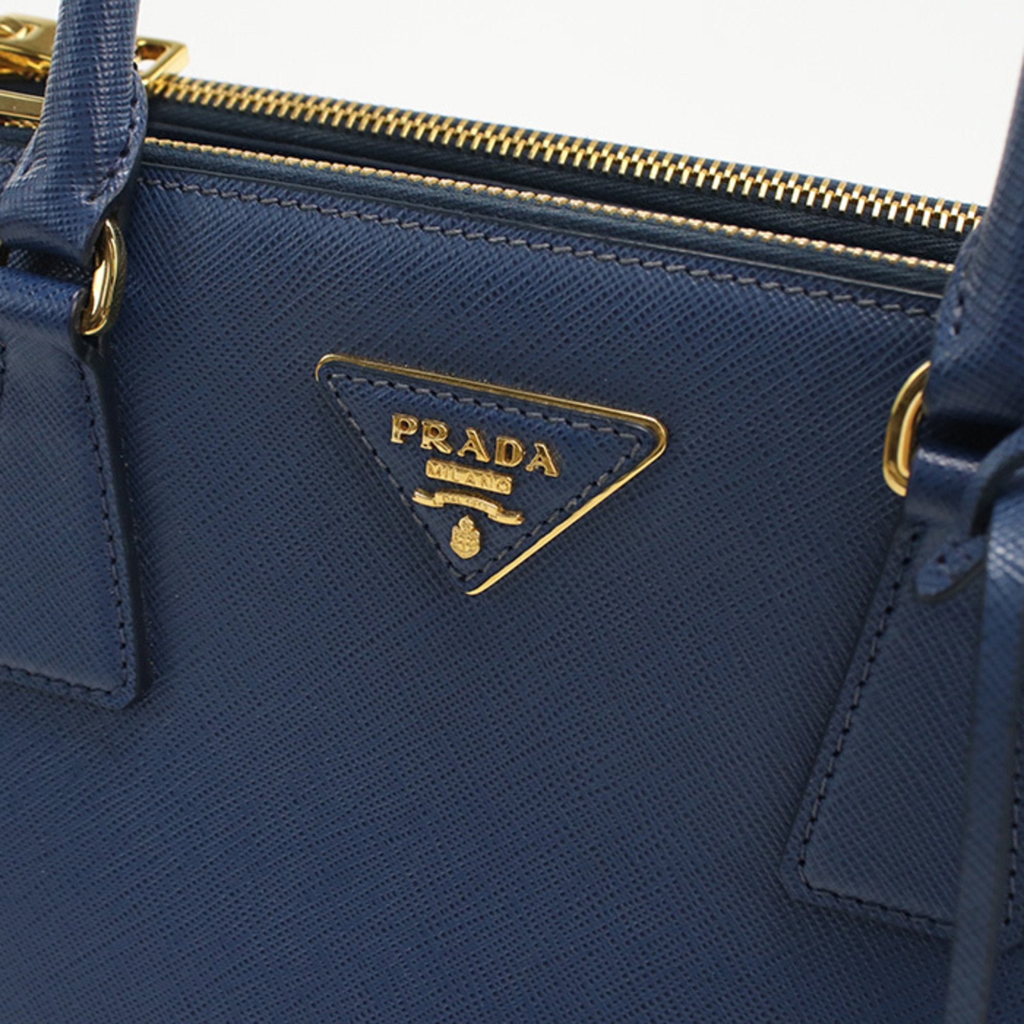 PDA Prada Tote Bag 1BA863 NZV F0016 2WAY Galleria Women's Blue