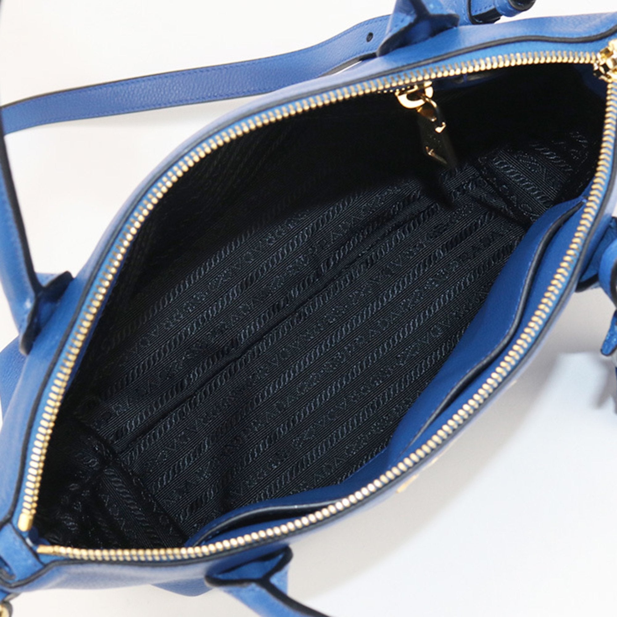 PDA Prada Handbag PR96109 1BA111 2WAY Women's Blue