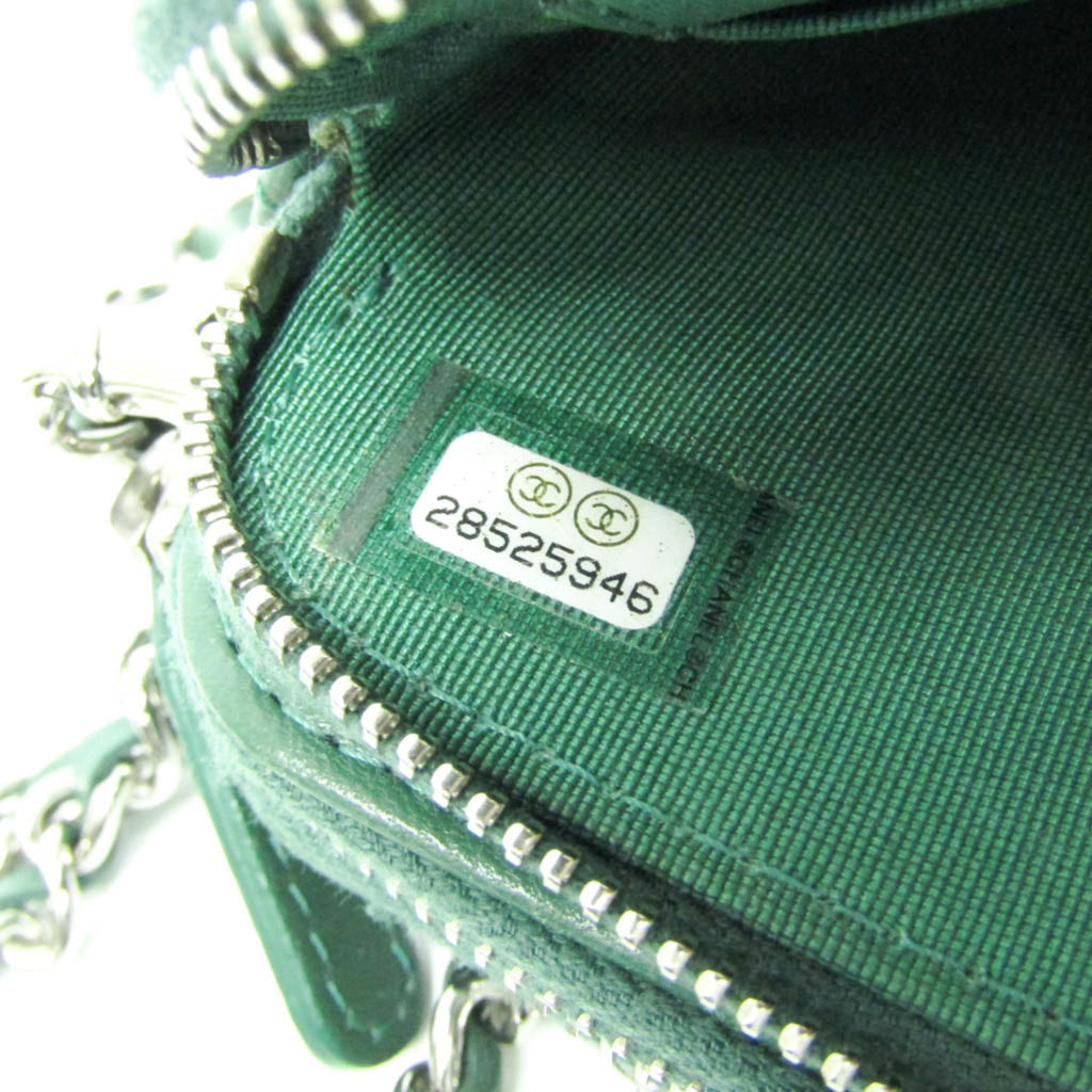 CHL Matelasse Chain Shoulder Bag Women's Leather Shoulder Bag Green