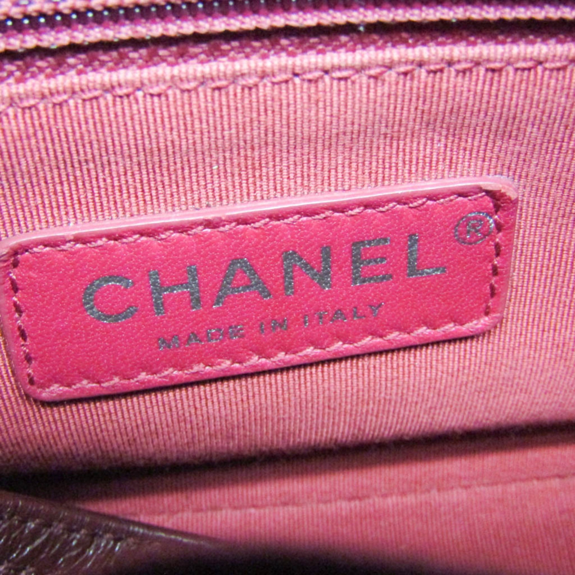 CHL Gabriel De Chanel Small Women's Leather Shoulder Bag Pink,Wine