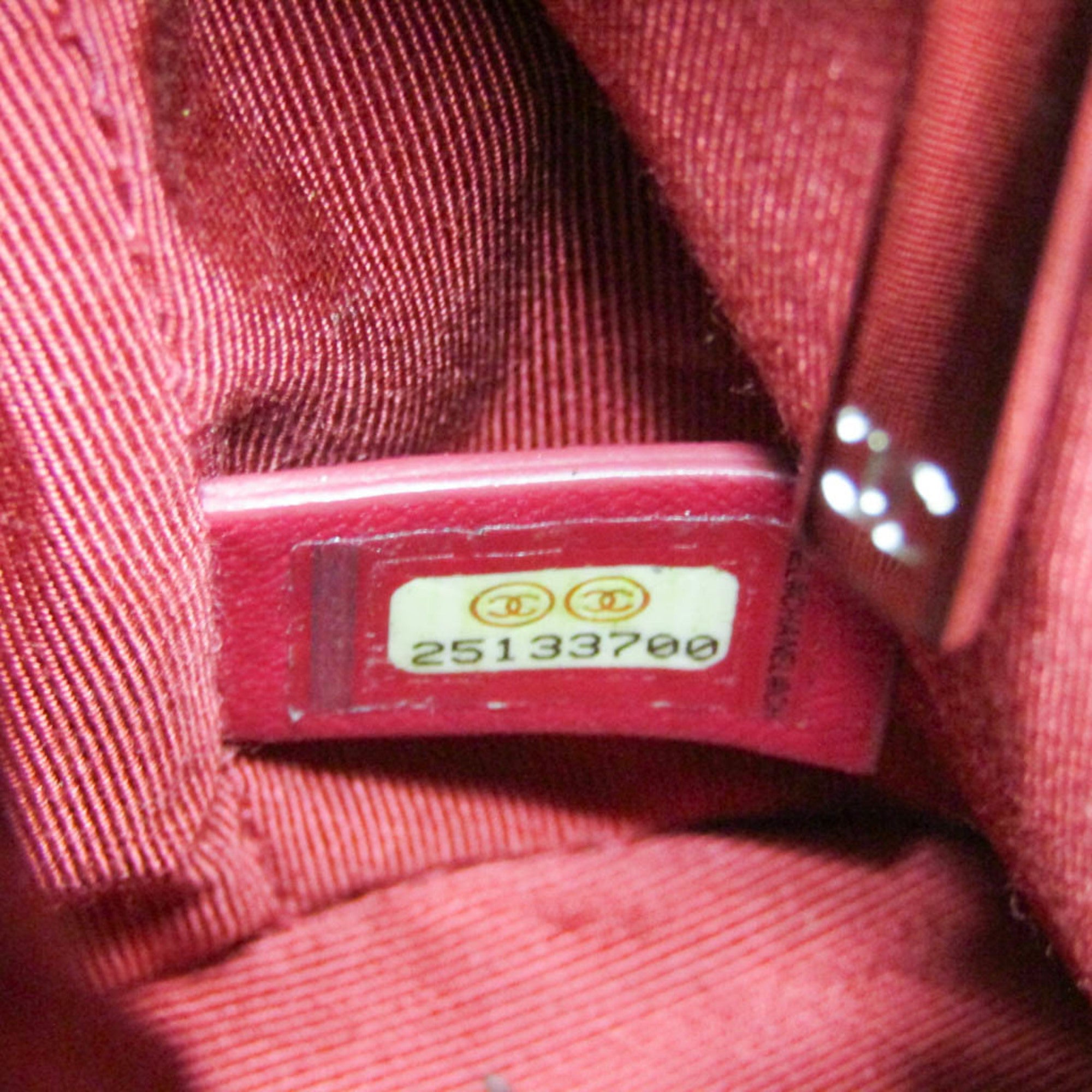 CHL Gabriel De Chanel Small Women's Leather Shoulder Bag Pink,Wine